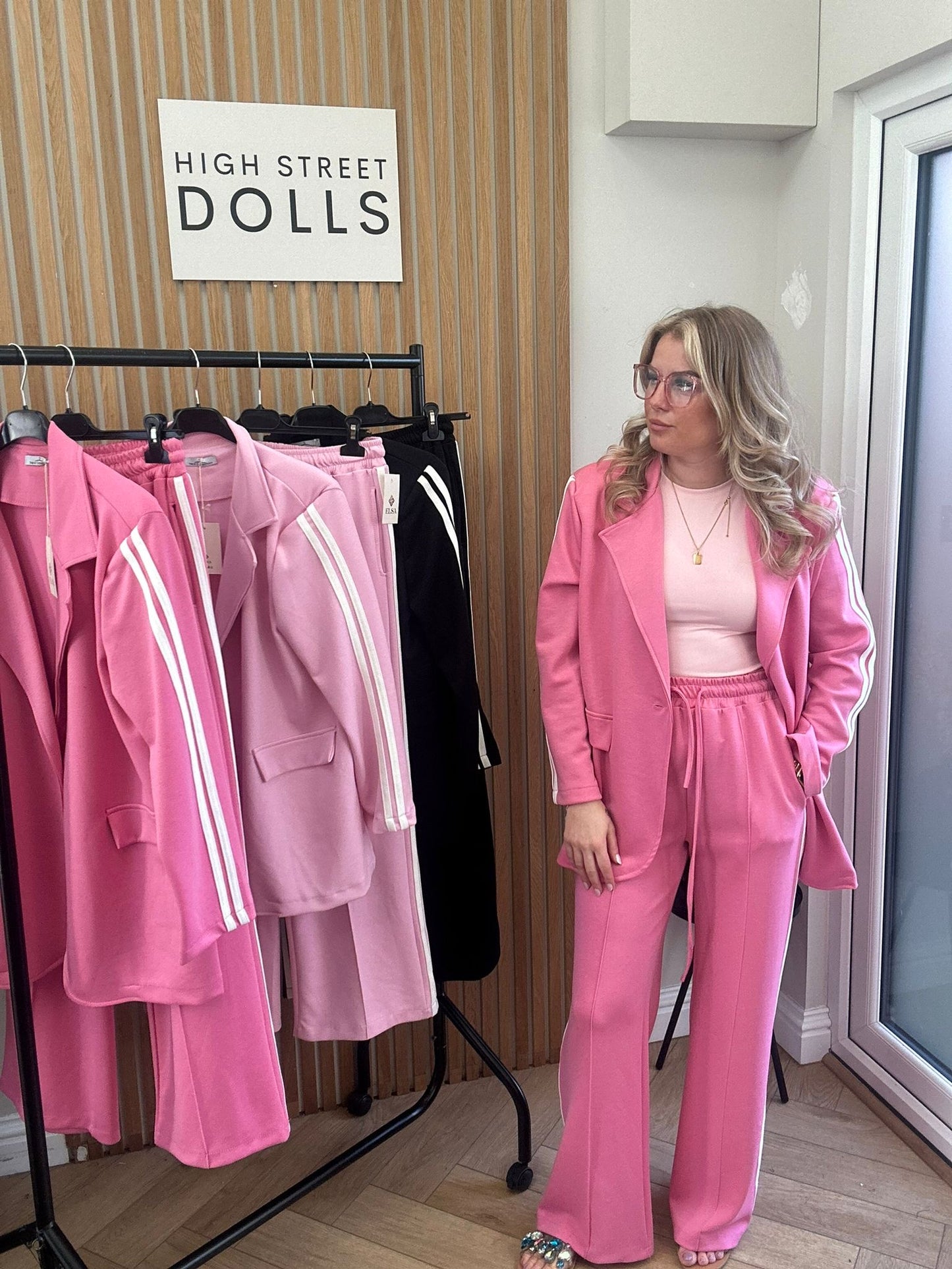Effie Women’s Blazer and Trouser Co Ord Two piece Spring Summer Tracksuit Women’s Suits Streetwear