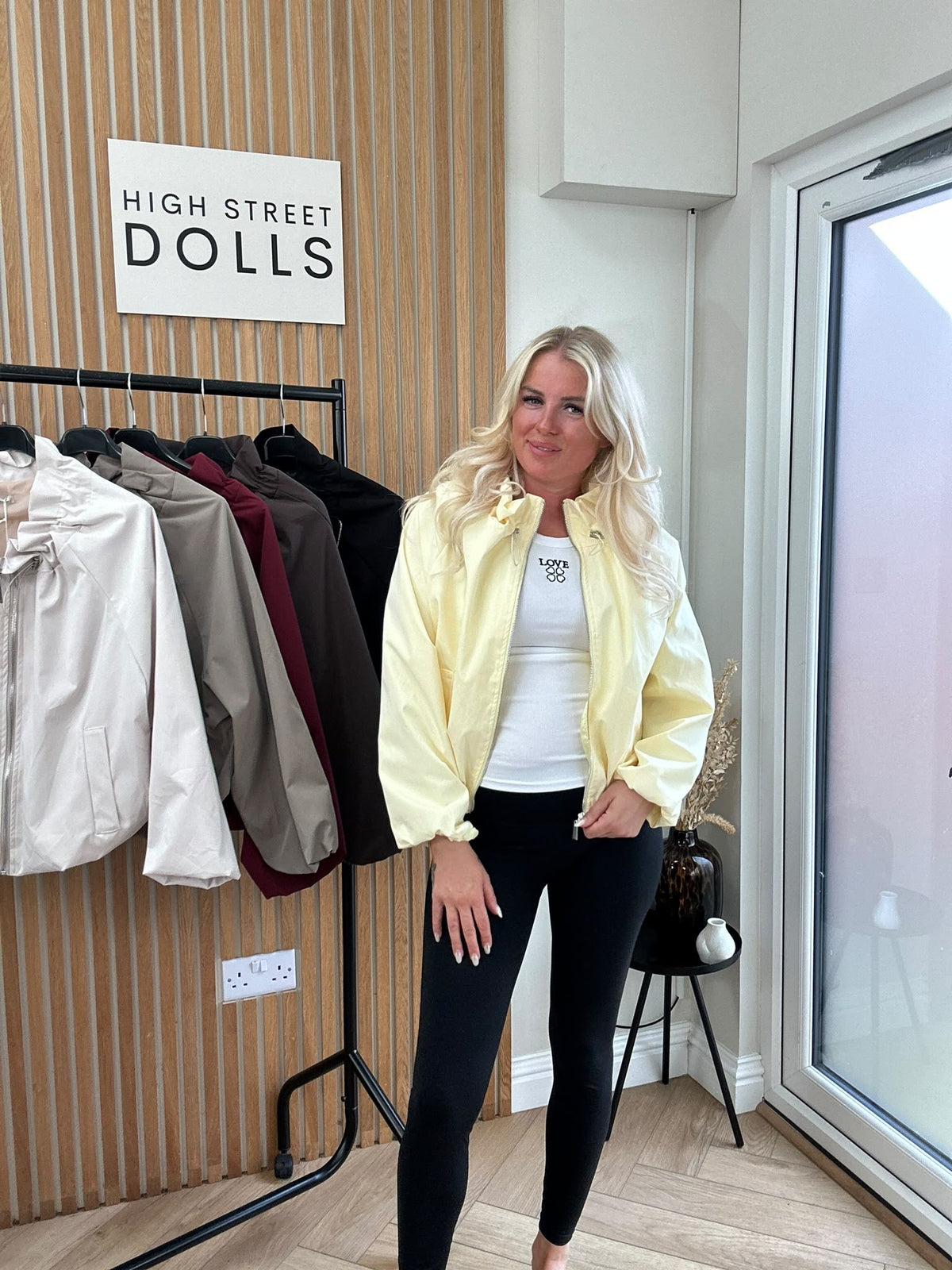Brooke Lightweight Jacket – Women’s Cover-Up, Autumn/Winter Layer with Gathered Funnel Neckline