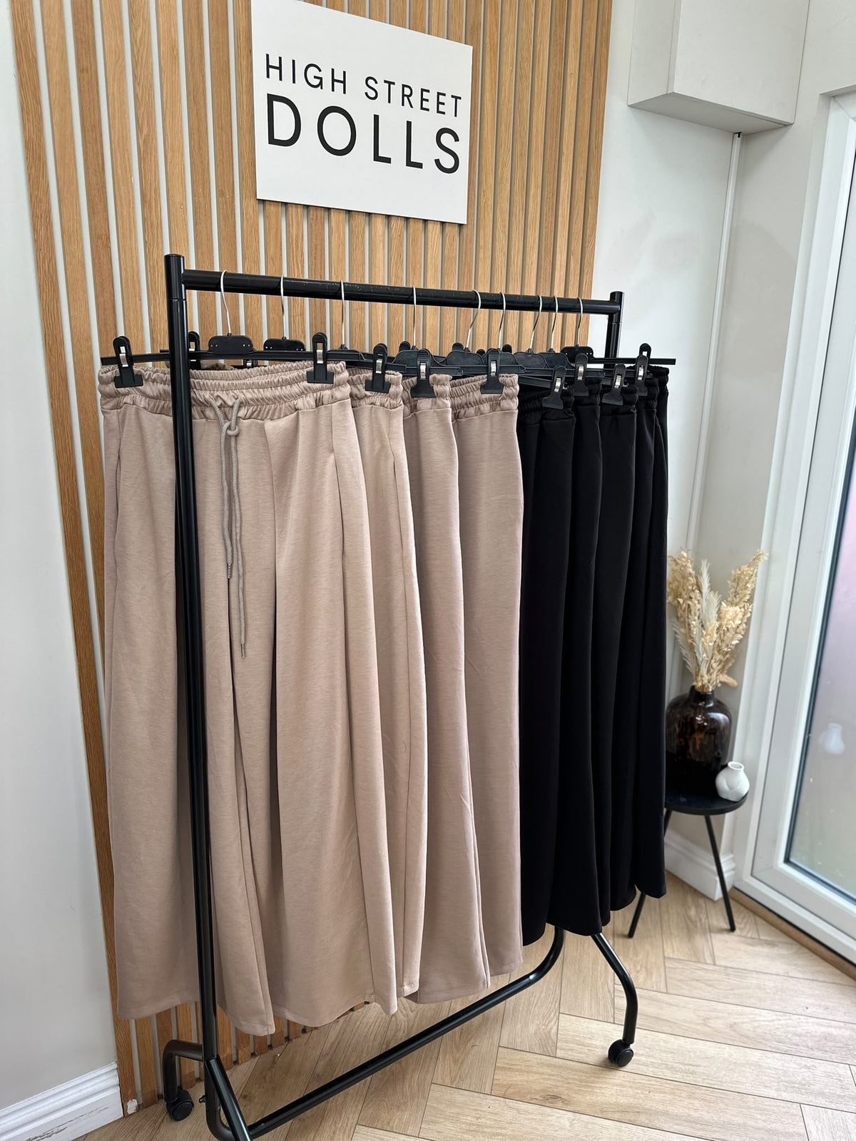 Evie Women’s Wide Leg Trousers Joggers with Drawstring Waist – Autumn Winter