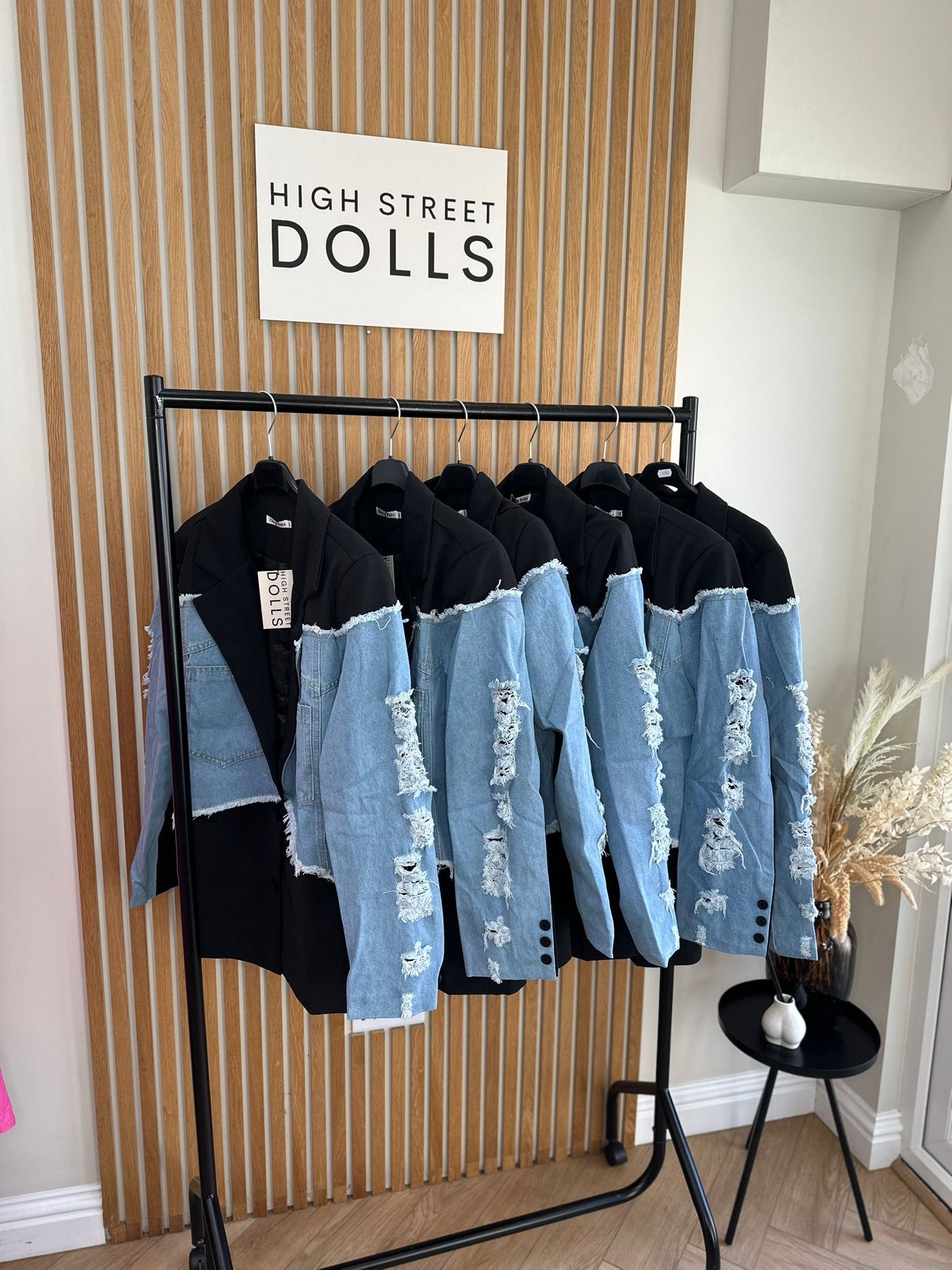 Callie Blazer Denim Sleeves Women’s Jacket