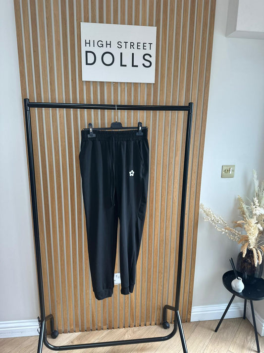 BodiBlossom Black Joggers