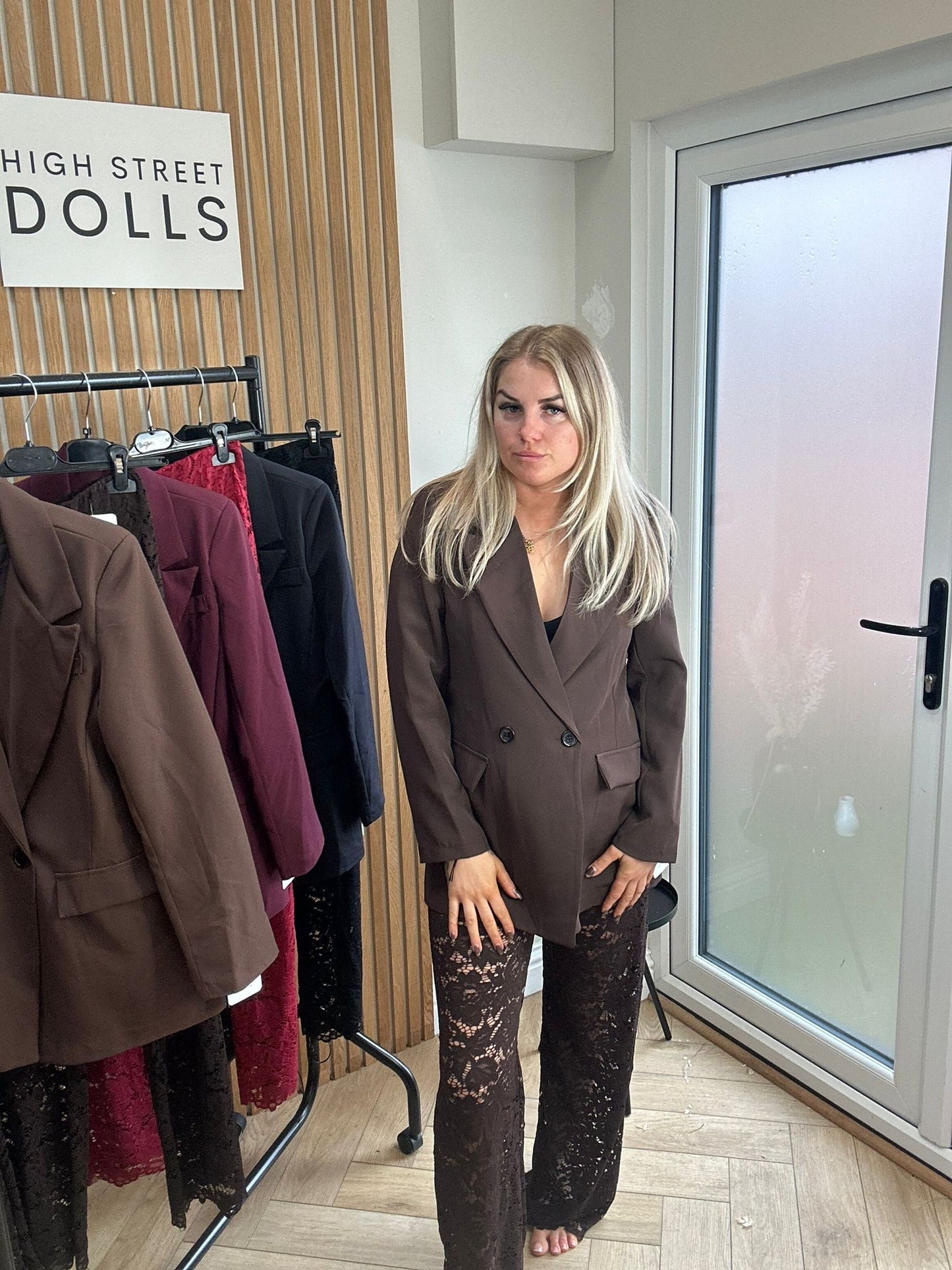 Vivian Oversized Blazer Double Breasted Daywear Evening Wear Autumn Winter