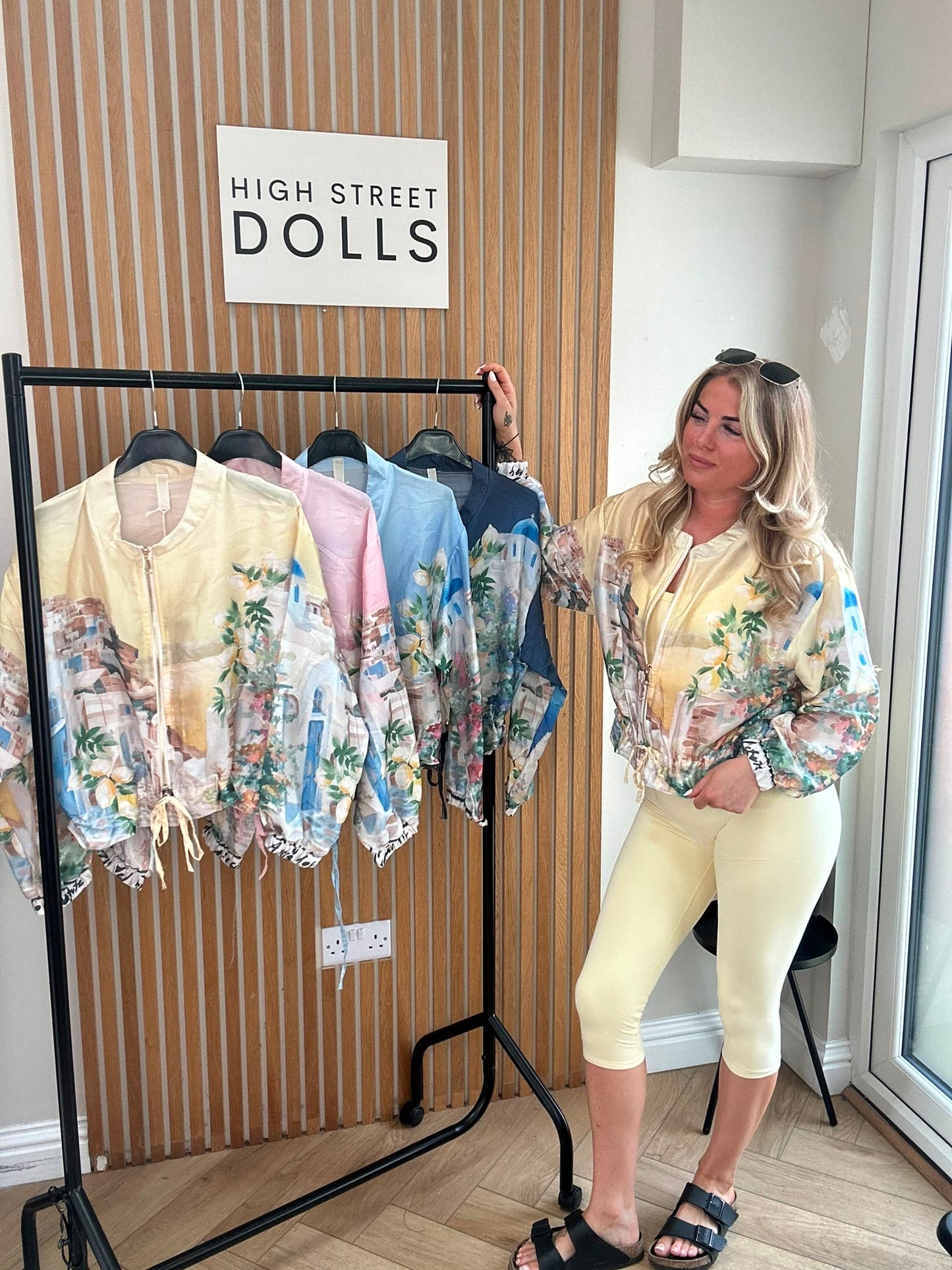 Caterina Jacket Light Weight Material Summer Colourful Prints Holiday
