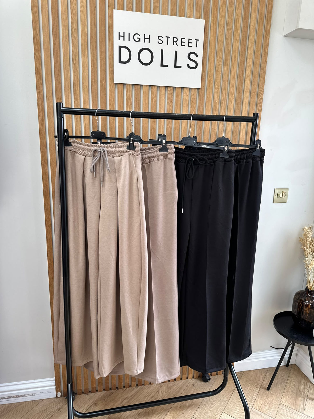 Evie Women’s Wide Leg Trousers Joggers with Drawstring Waist – Autumn Winter