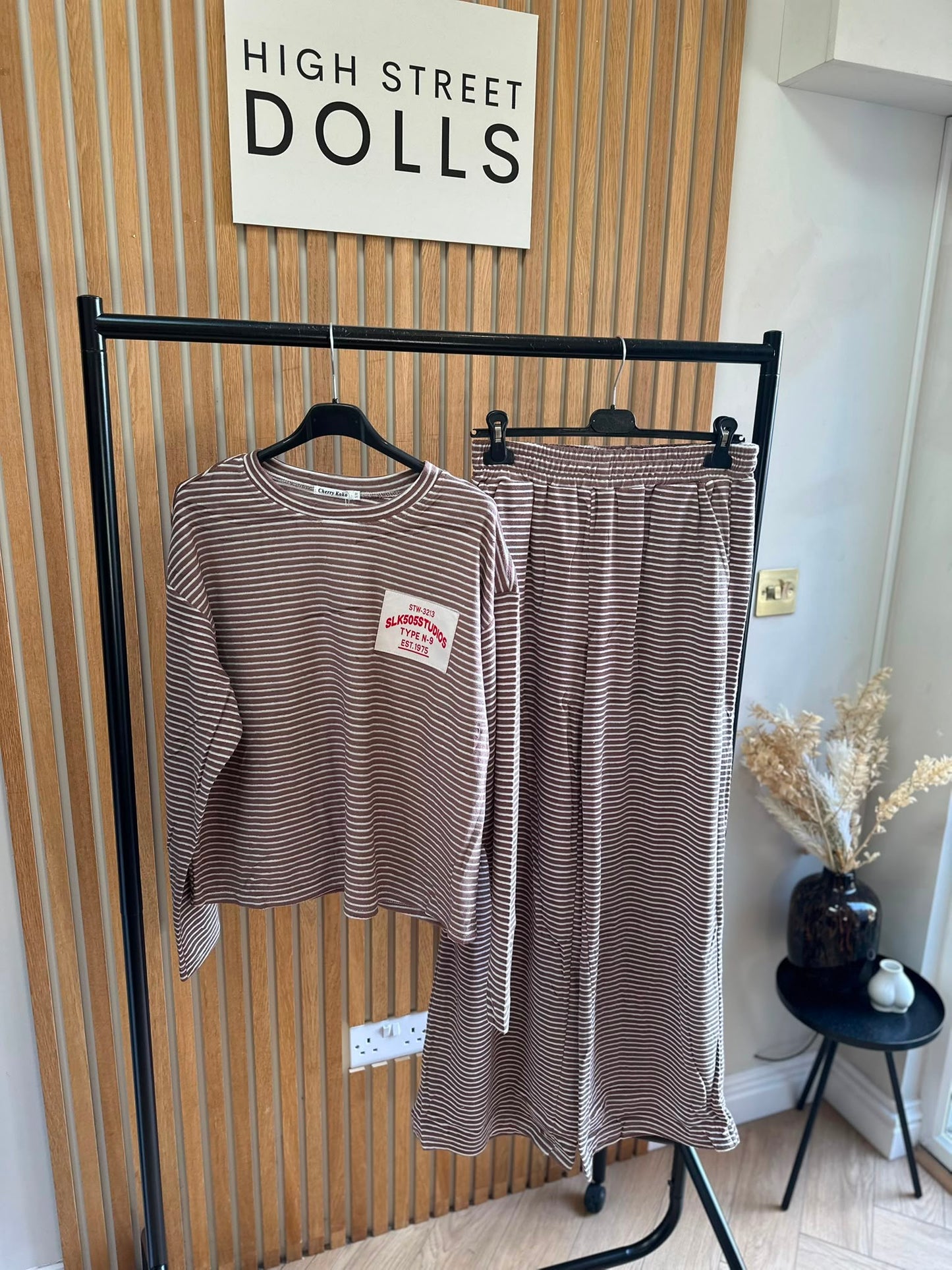 Tori Striped Lounge Set – Women’s Co-Ord Loungewear, Autumn Winter, Soft Lightweight Fabric