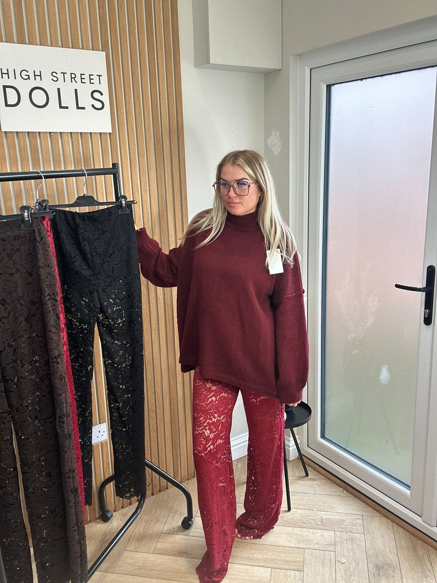 Iris Lace Flare Trousers Evening Wear Autumn Winter Built in Shorts