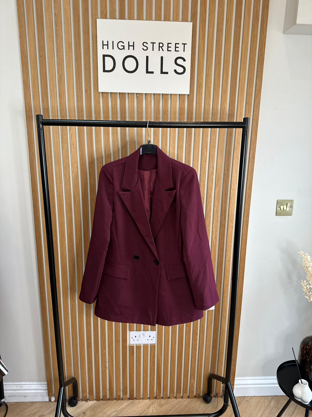 Vivian Oversized Blazer Double Breasted Daywear Evening Wear Autumn Winter