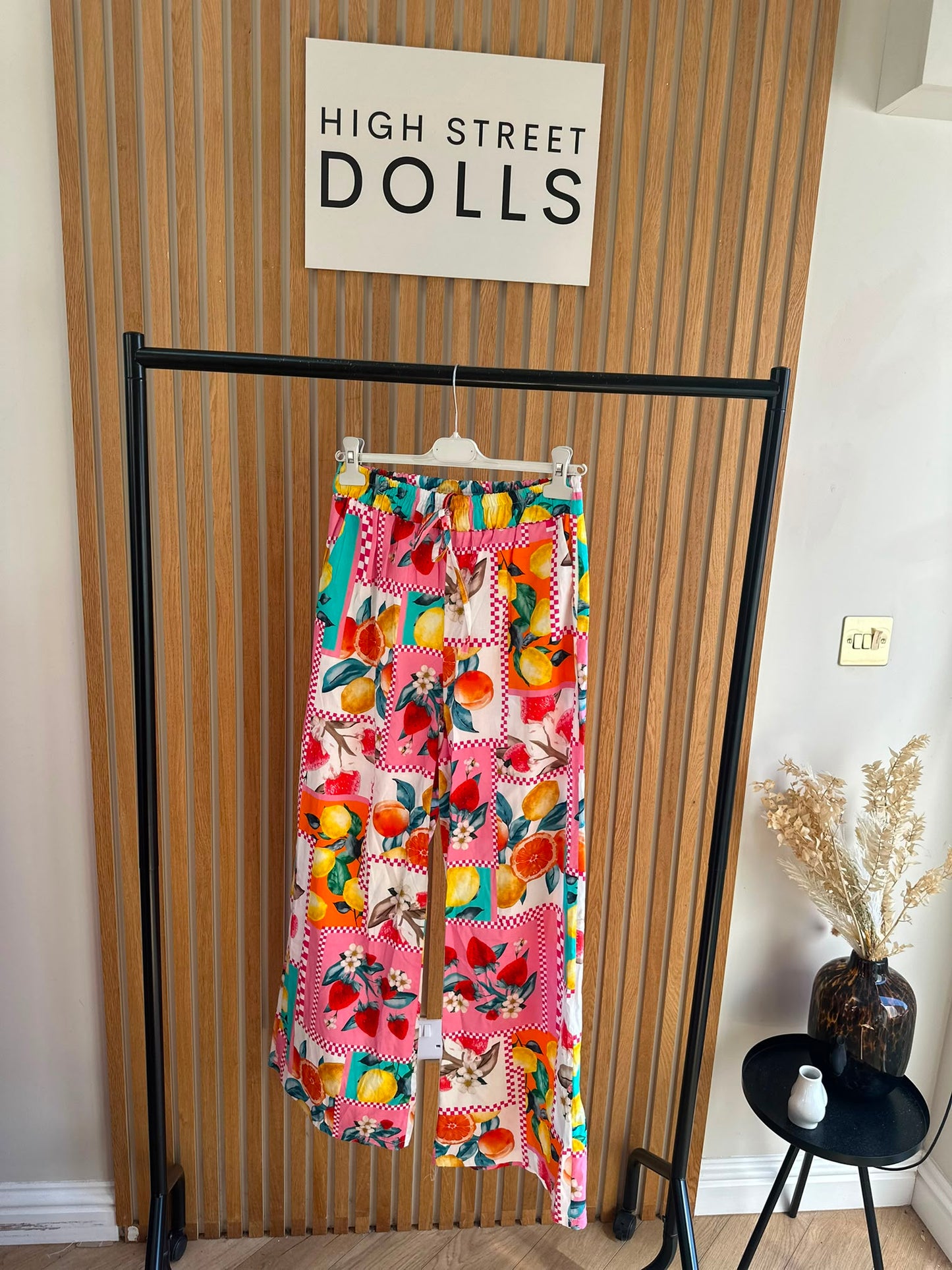 Clementine Wide Leg Trousers Light Weight Style Summer Lemon