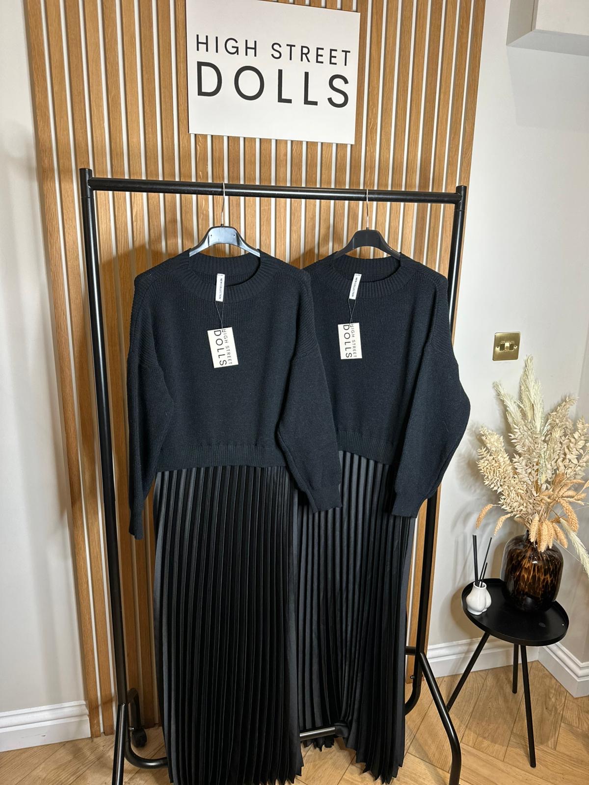 Pleated Jumper Dress