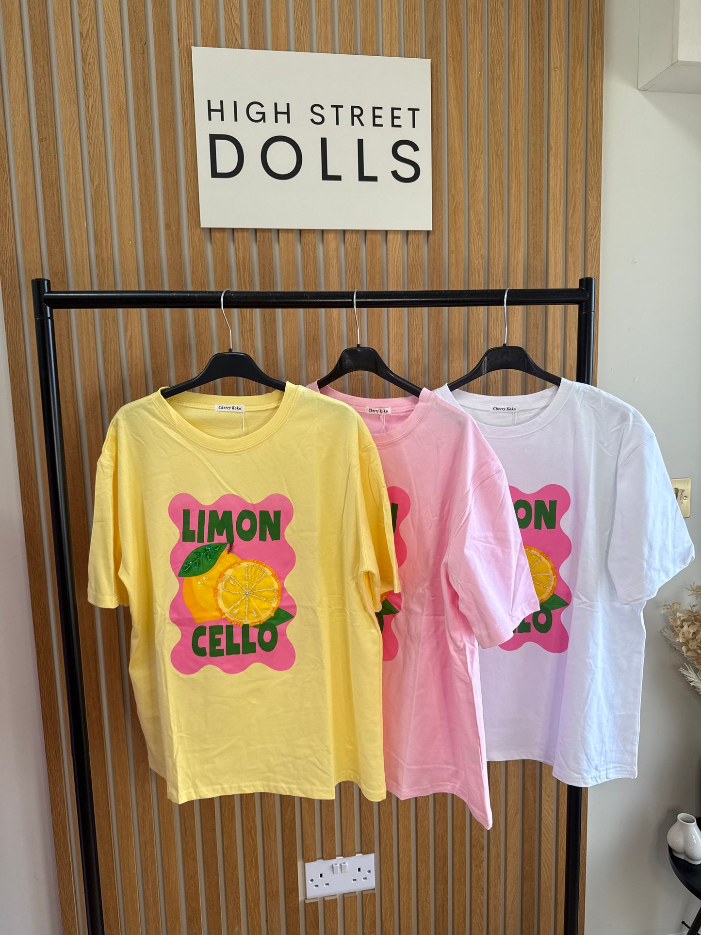 Leighla T Shirt Lemon Print Short Sleeves Spring Summer
