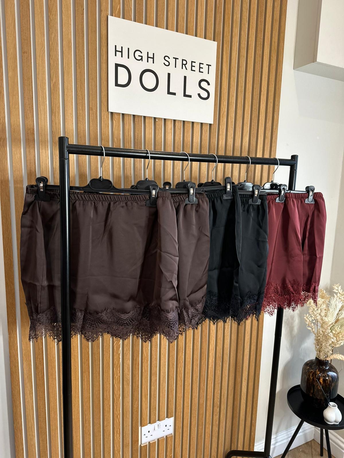 Adele Mini Skirt Lace Details  Autumn Winter Festive Christmas