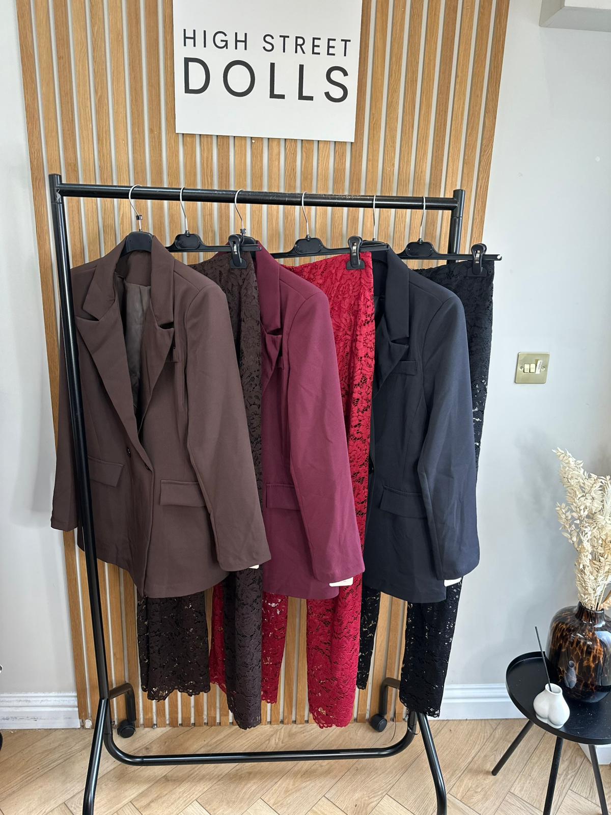 Vivian Oversized Blazer Double Breasted Daywear Evening Wear Autumn Winter