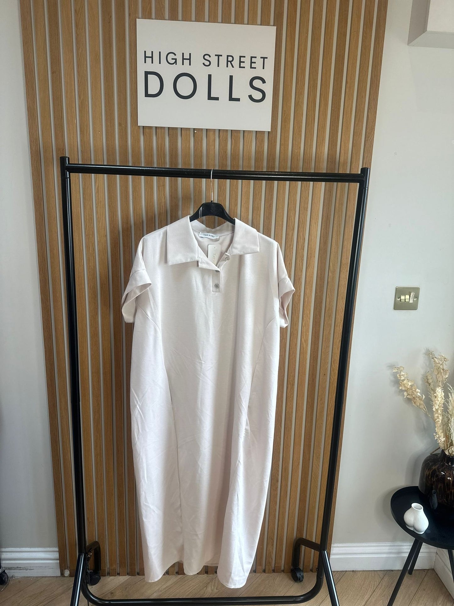 Safia LUX Midi Dress Summer Holiday Outfit Oversized Polo Short Sleeves