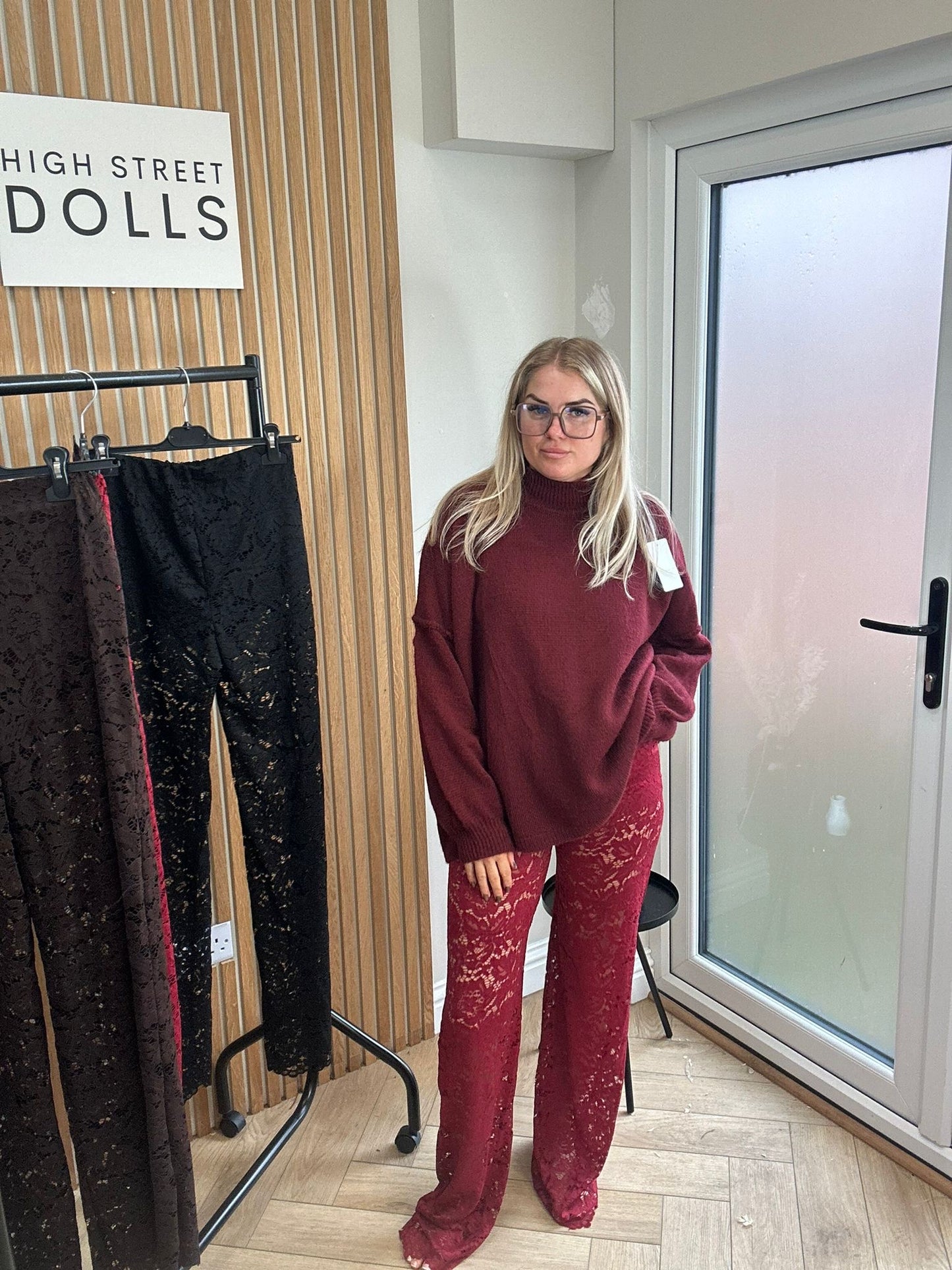 Iris Lace Flare Trousers Evening Wear Autumn Winter Built in Shorts