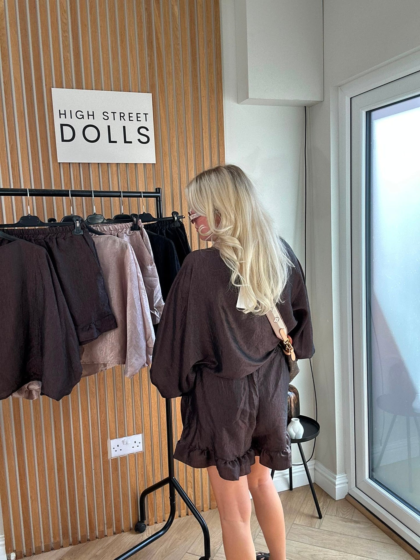 Seraphine LUX Women’s Textured Co-Ord Set – Oversized Top & Shorts, Summer, Holiday & All-Season Wear