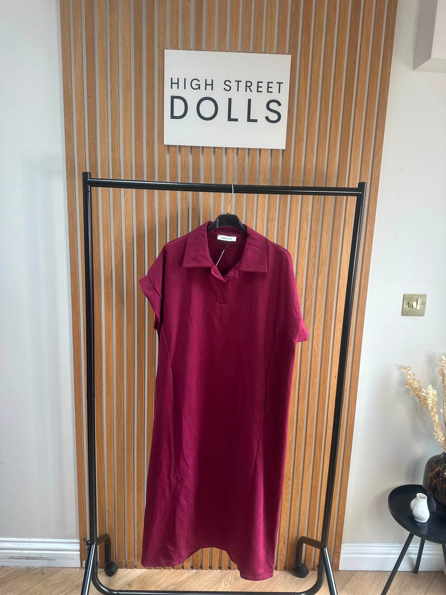 Safia LUX Midi Dress Summer Holiday Outfit Oversized Polo Short Sleeves