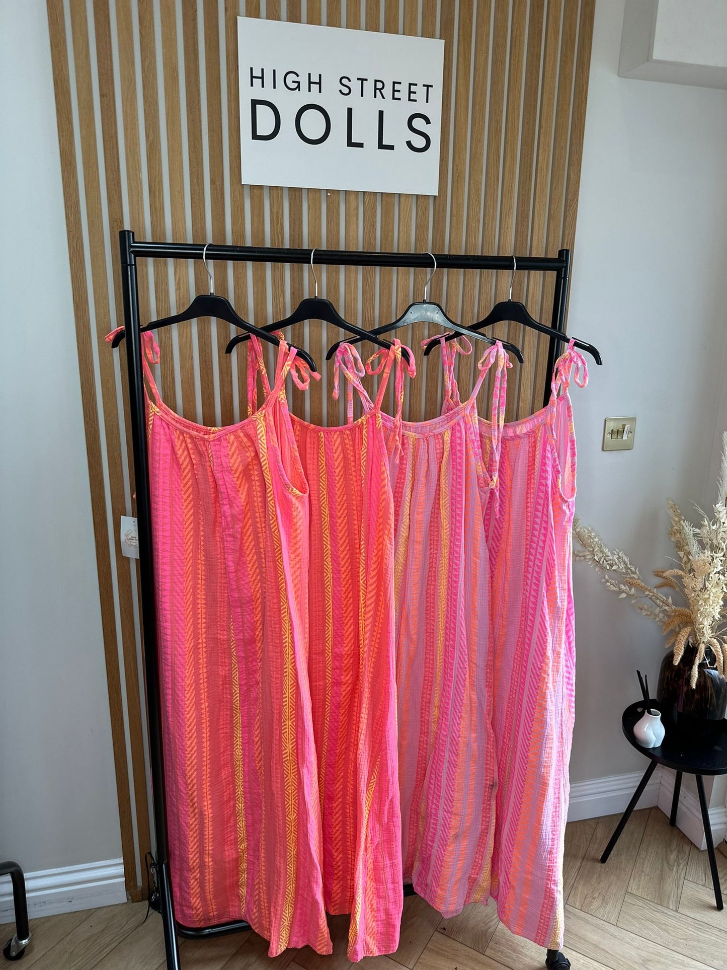 Daphne Printed Dress Maxi Length Stripe Print Holiday Summer