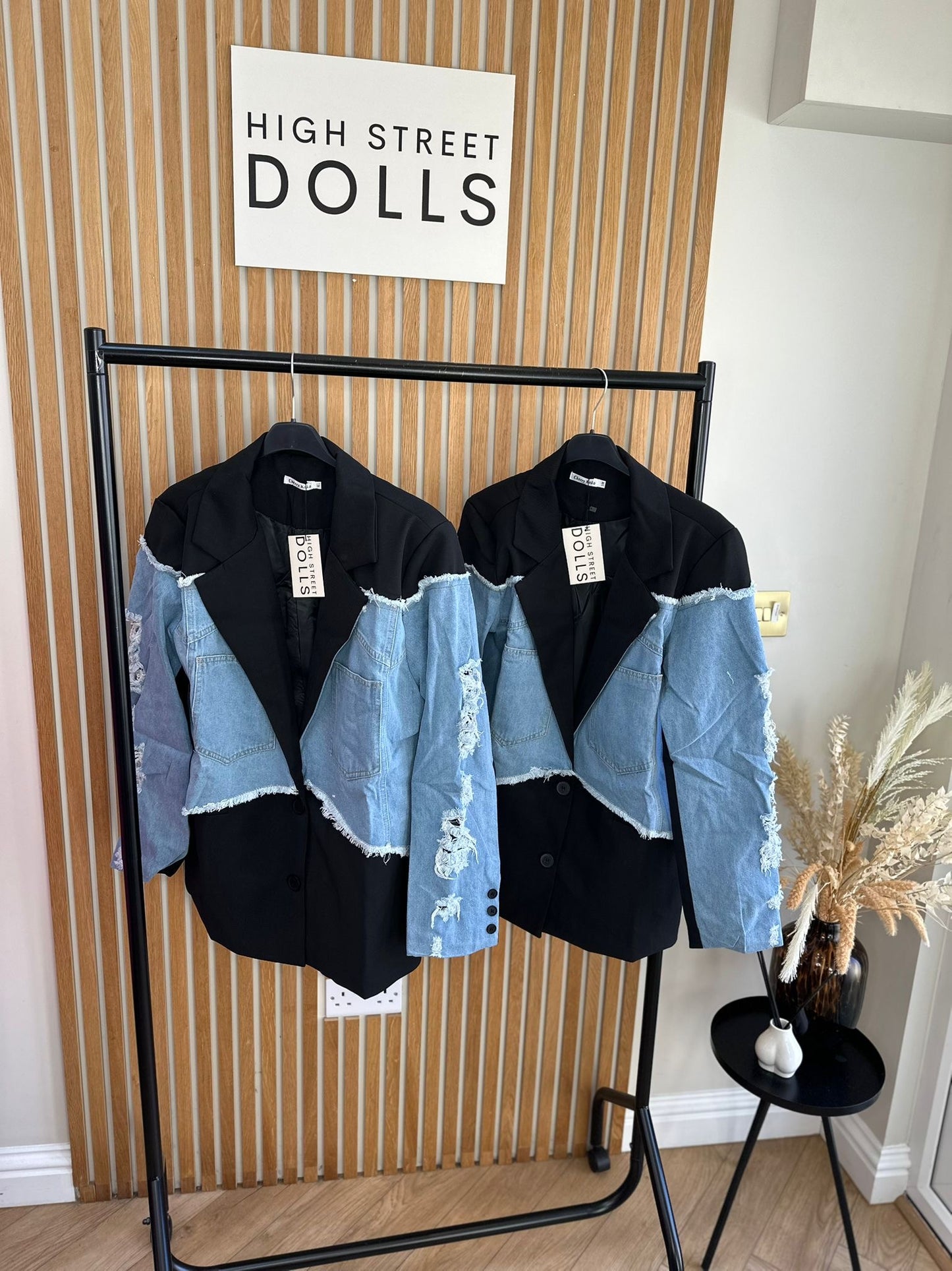 Callie Blazer Denim Sleeves Women’s Jacket