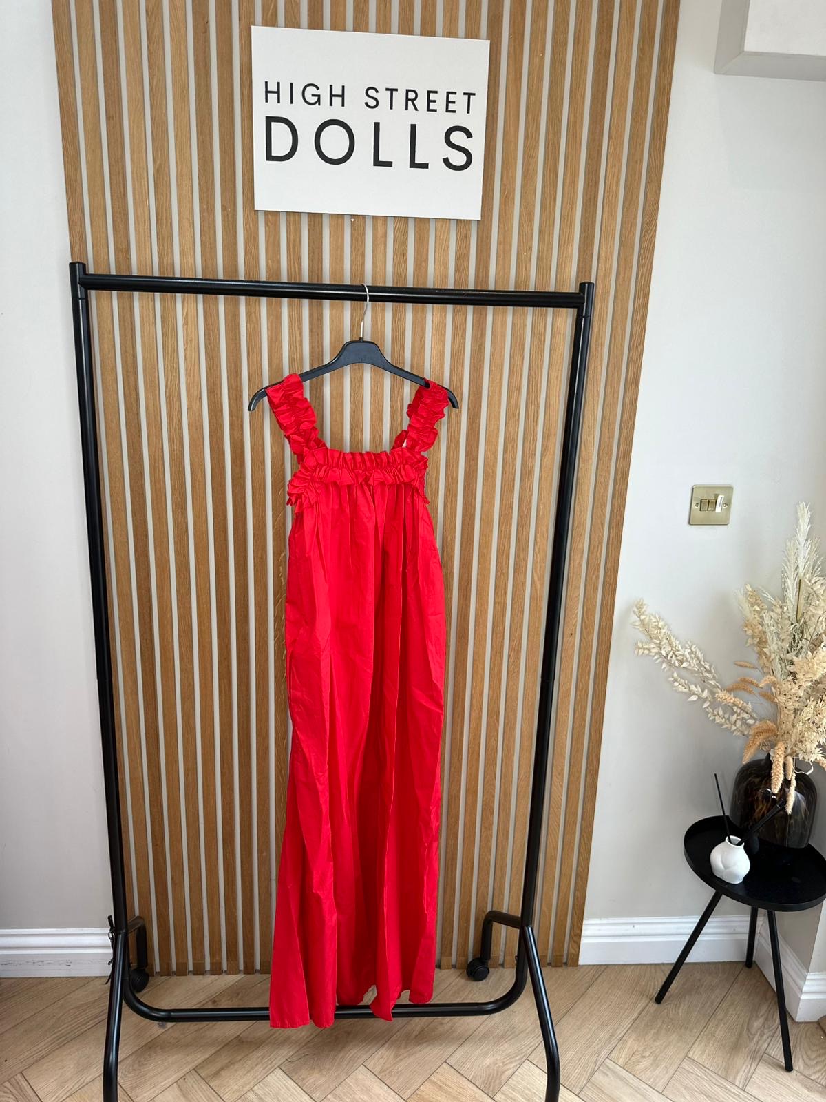 Sofia Maxi Dress Ruffle Straps Holiday Summer Outfit