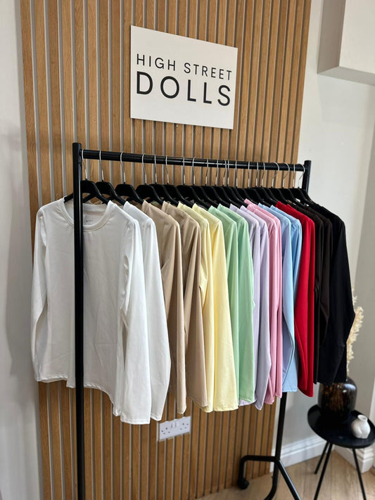 Minnie Long Sleeve Fitted Top T Shirt Round Neckline Spring Summer Winter Fashion