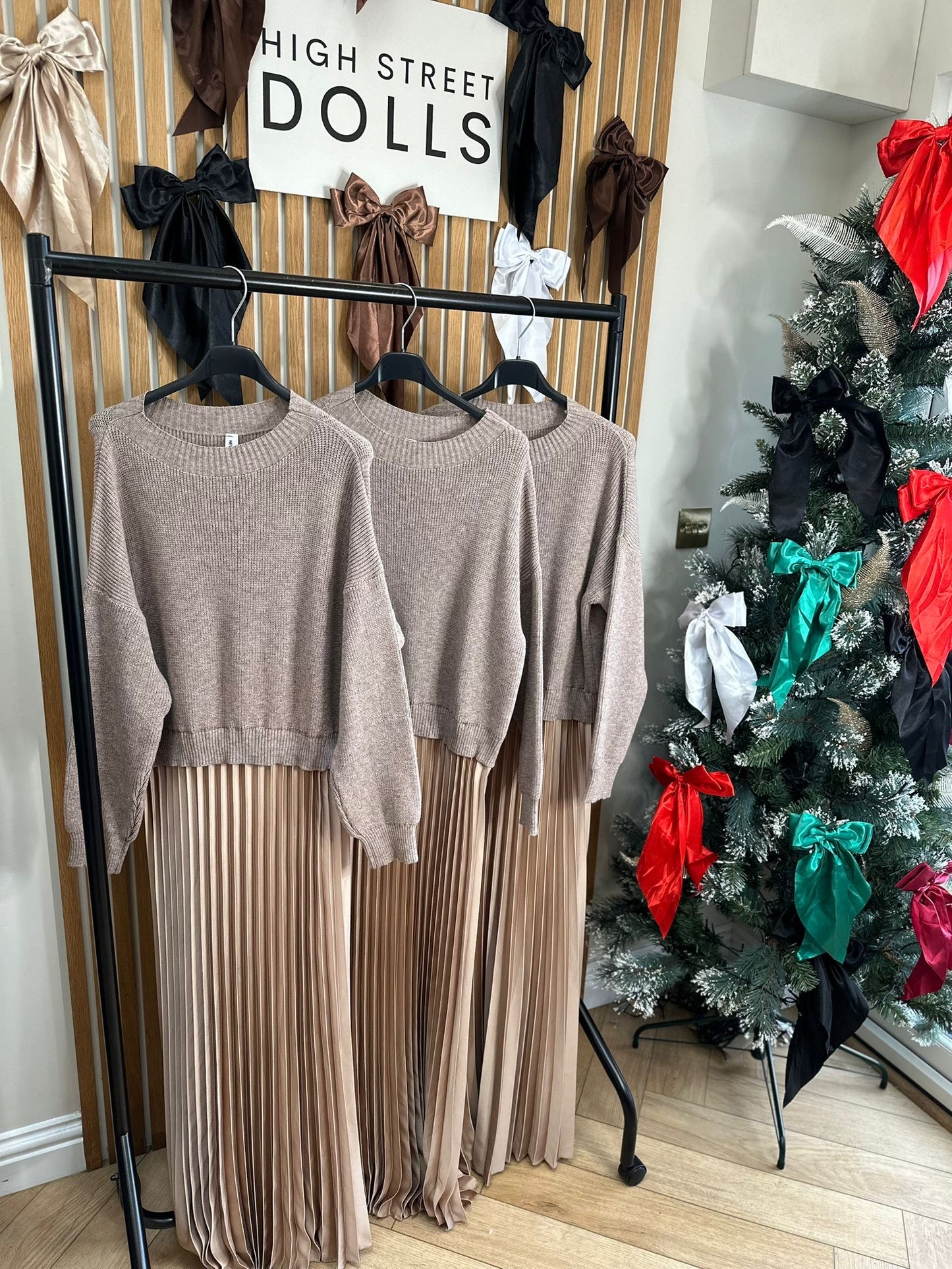 Pleated Jumper Dress