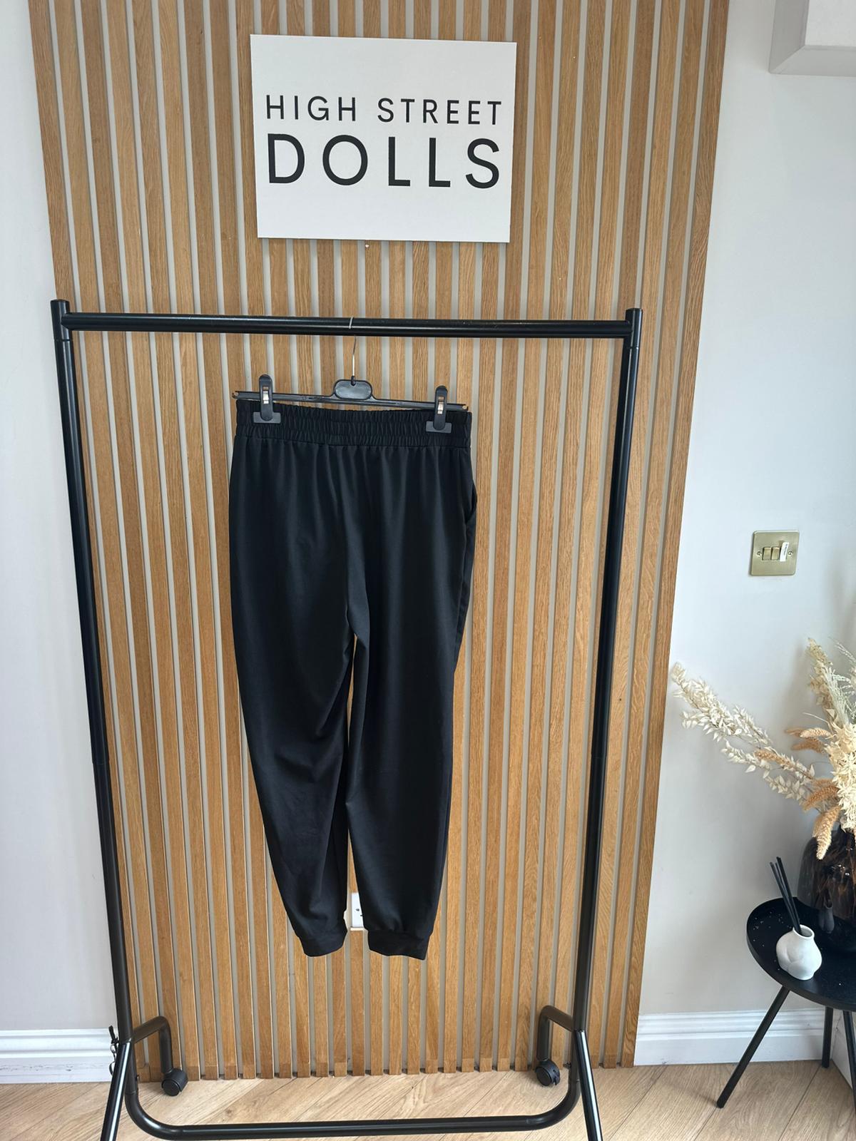 BodiBlossom Black Joggers