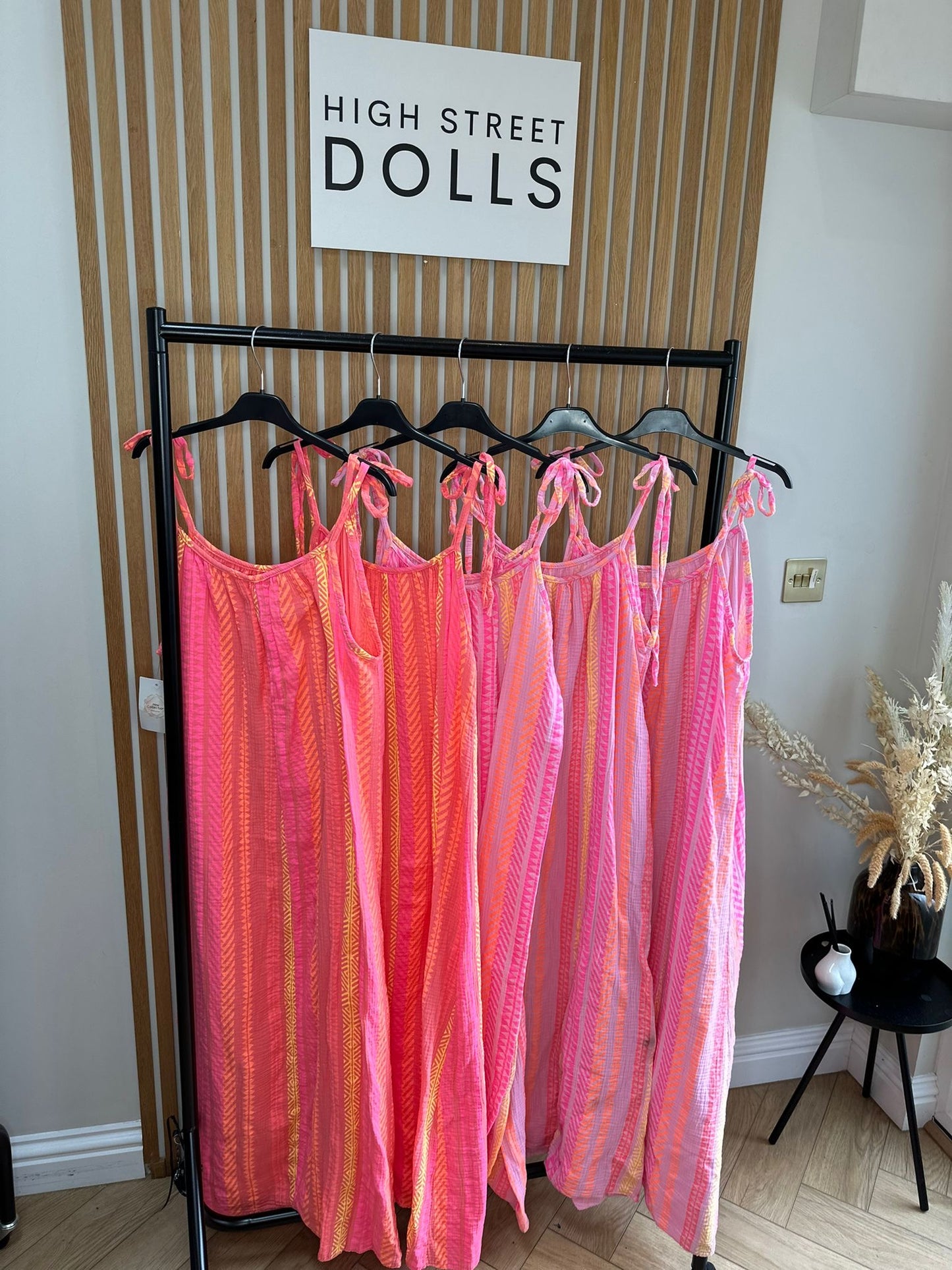 Daphne Printed Dress Maxi Length Stripe Print Holiday Summer