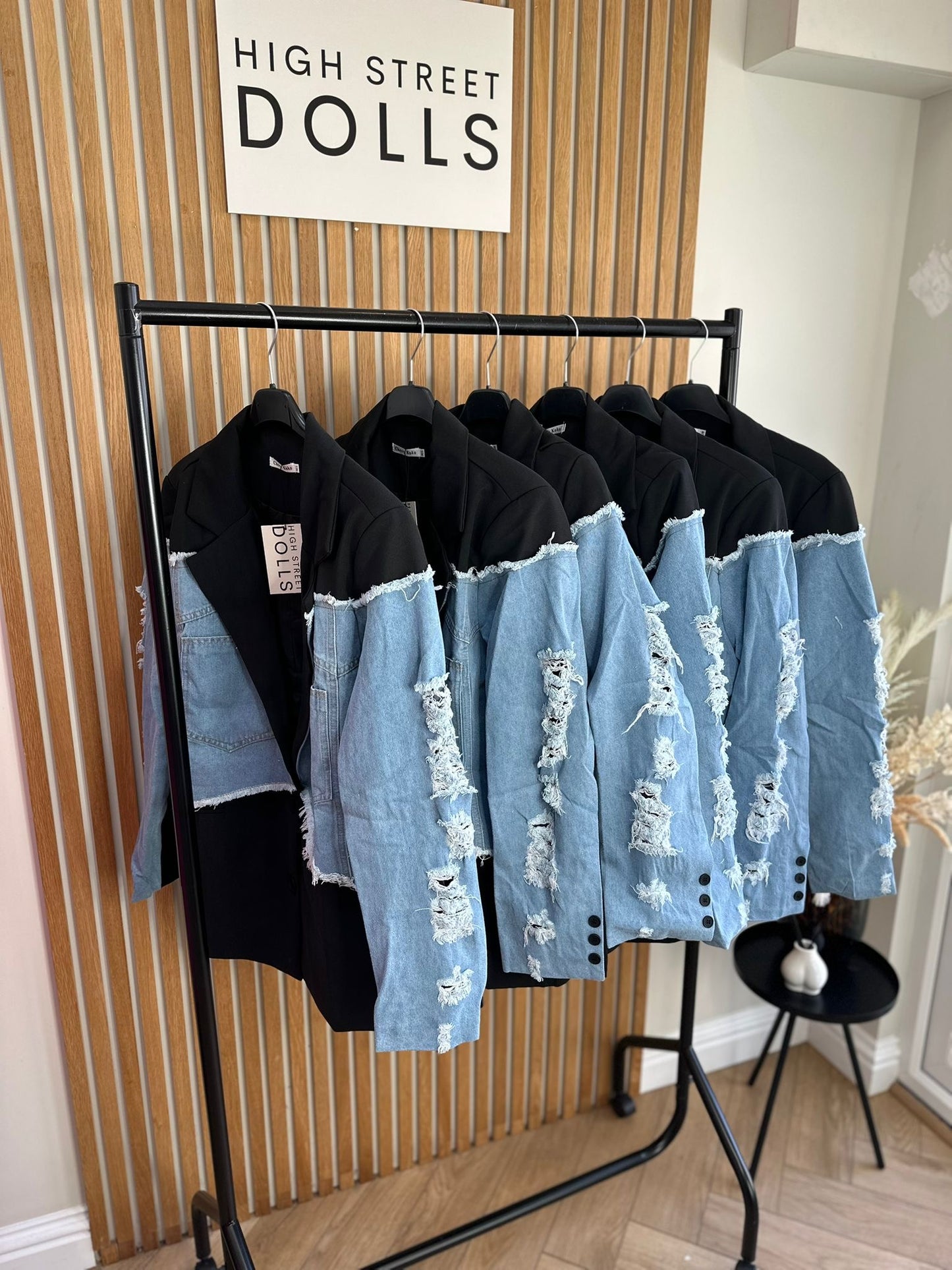 Callie Blazer Denim Sleeves Women’s Jacket