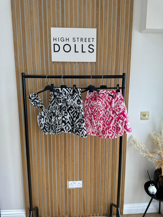 Matilda Printed Top and Skirt Two Piece Co Ord Summer Holiday outfit