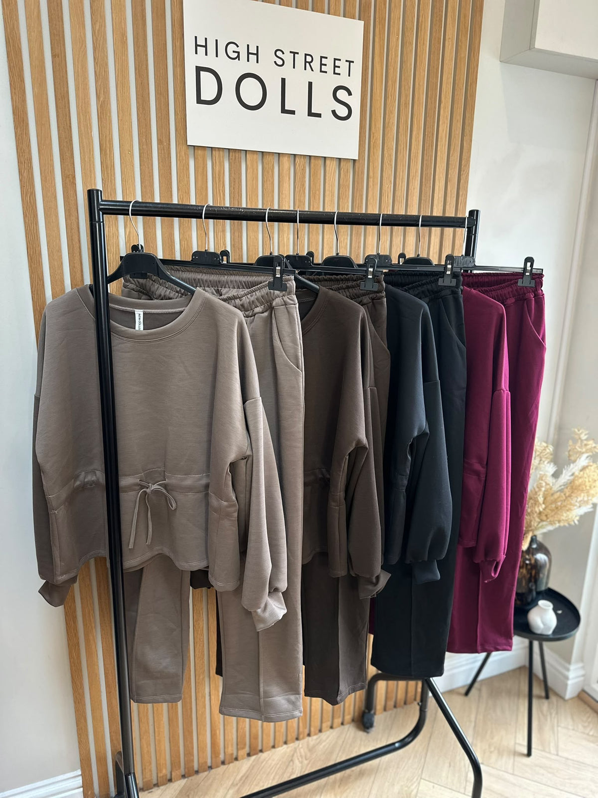 Millie Lounge Set Oversized Peplum Top & Tapered Trousers Two-Piece Loungewear Tracksuit Co-Ord Autumn Winter