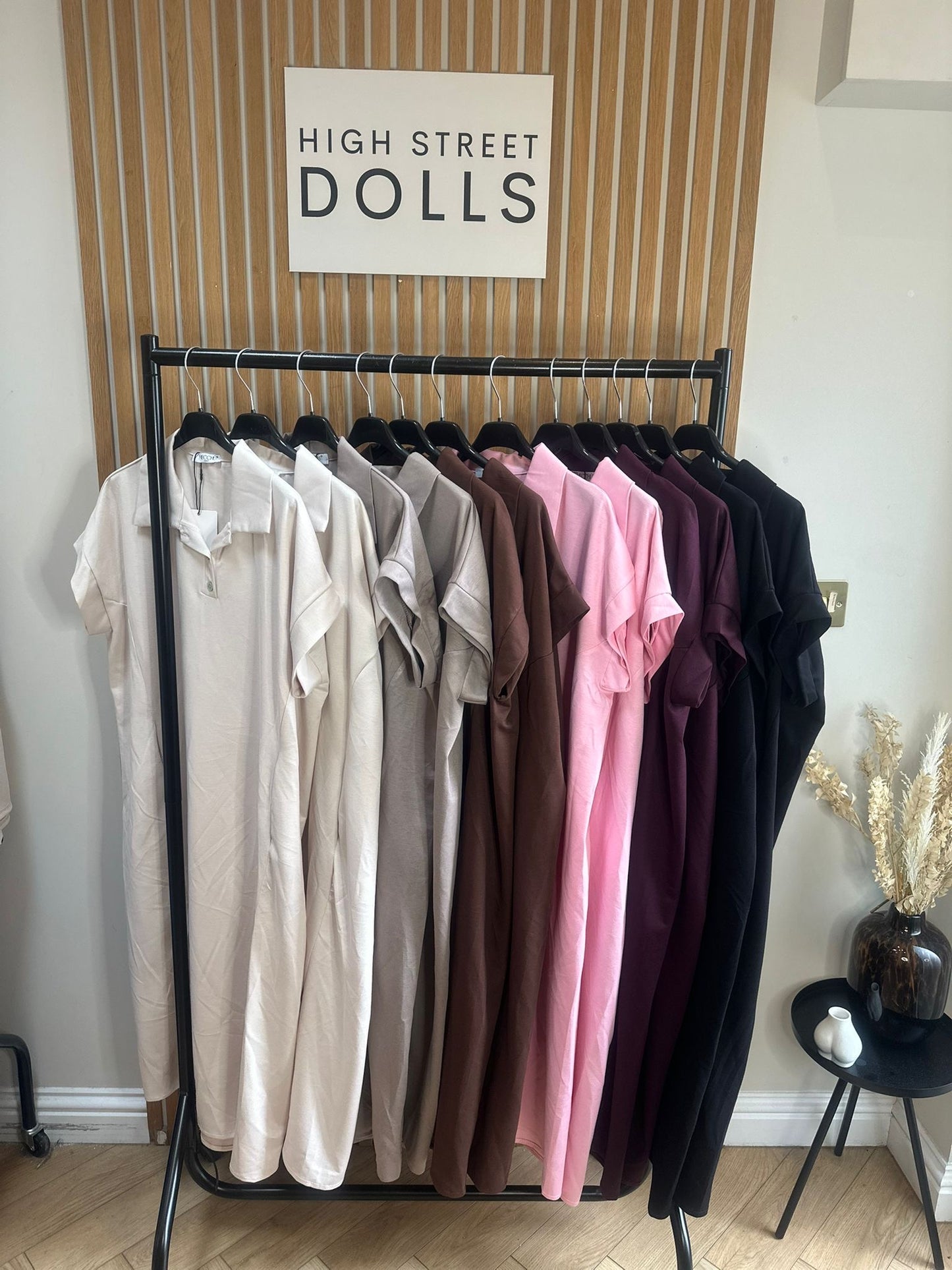 Safia LUX Midi Dress Summer Holiday Outfit Oversized Polo Short Sleeves