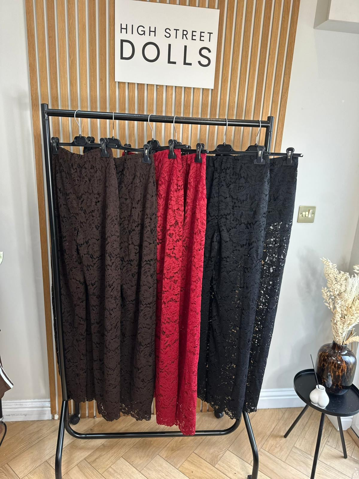 Iris Lace Flare Trousers Evening Wear Autumn Winter Built in Shorts