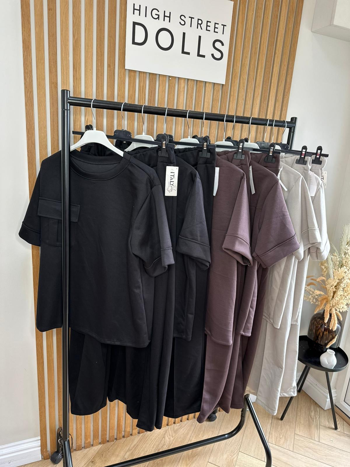 Piper Lounge Set T shirt with Wide leg Trousers Combat Pocket Tracksuit Loungewear Two Piece Co Ord