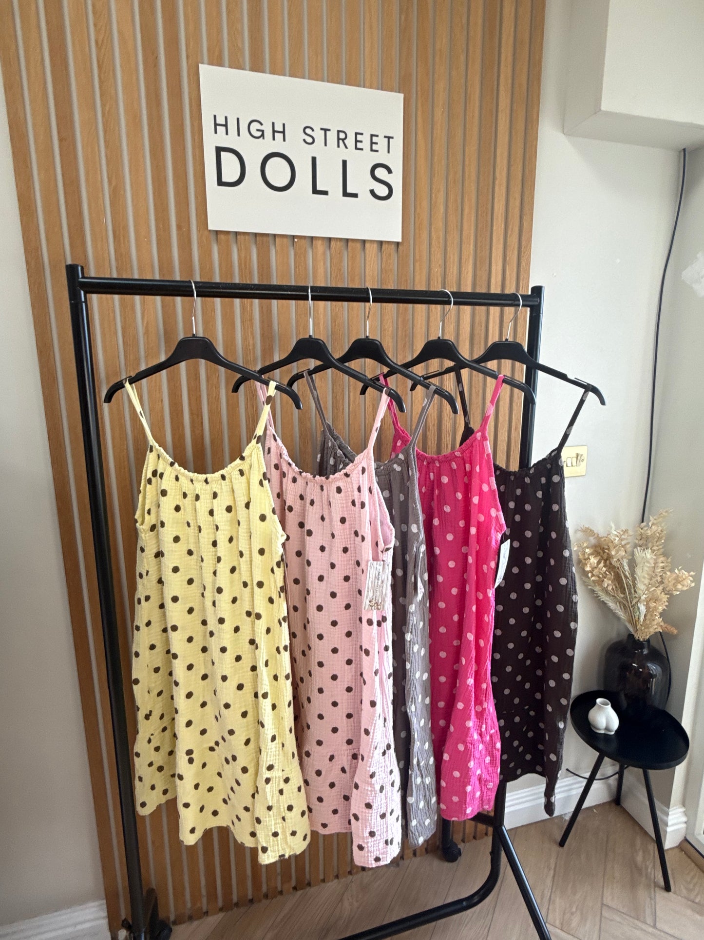 Pippa Ruffle Dress Polka Dot Print Summer Holiday Short Dress
