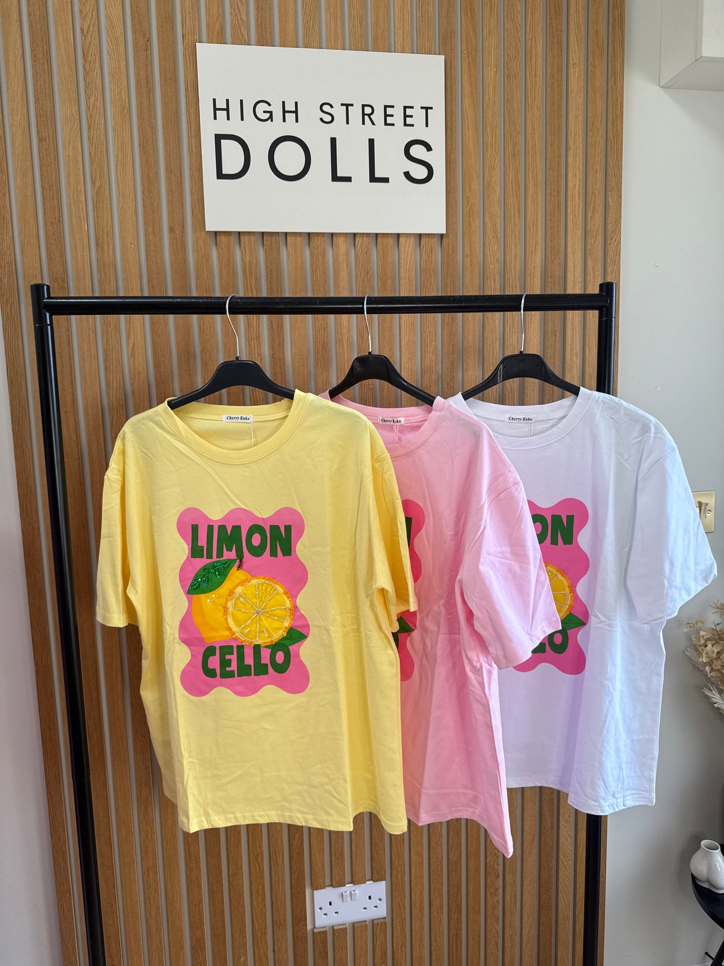 Leighla T Shirt Lemon Print Short Sleeves Spring Summer