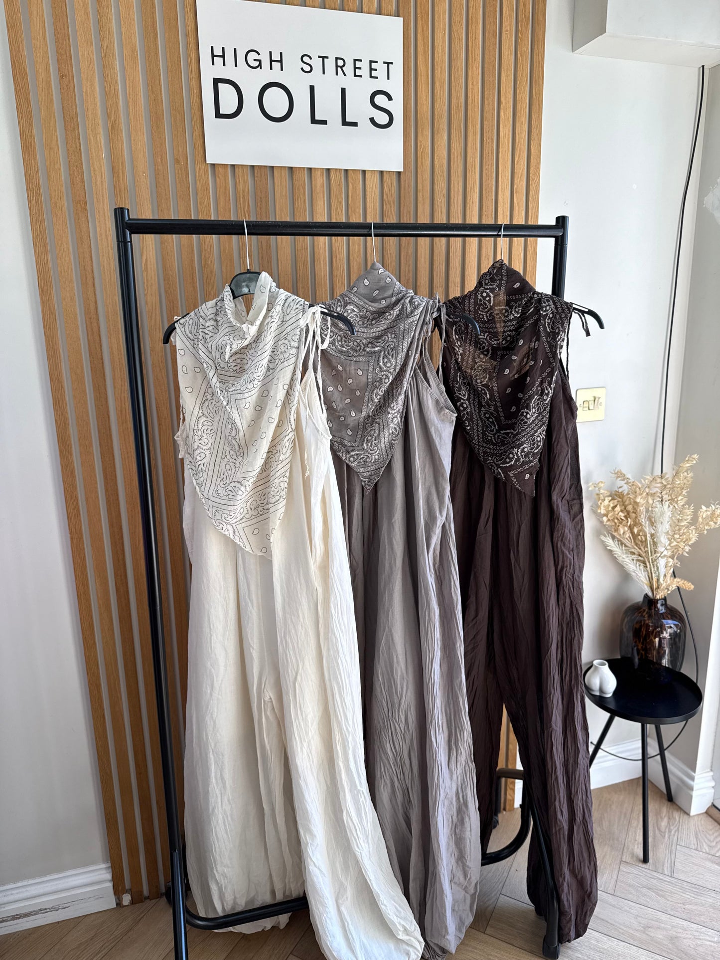 Jasmine Harem Jumpsuit Boho Light Weight Material Women’s Summer Holiday Printed Scarf Included