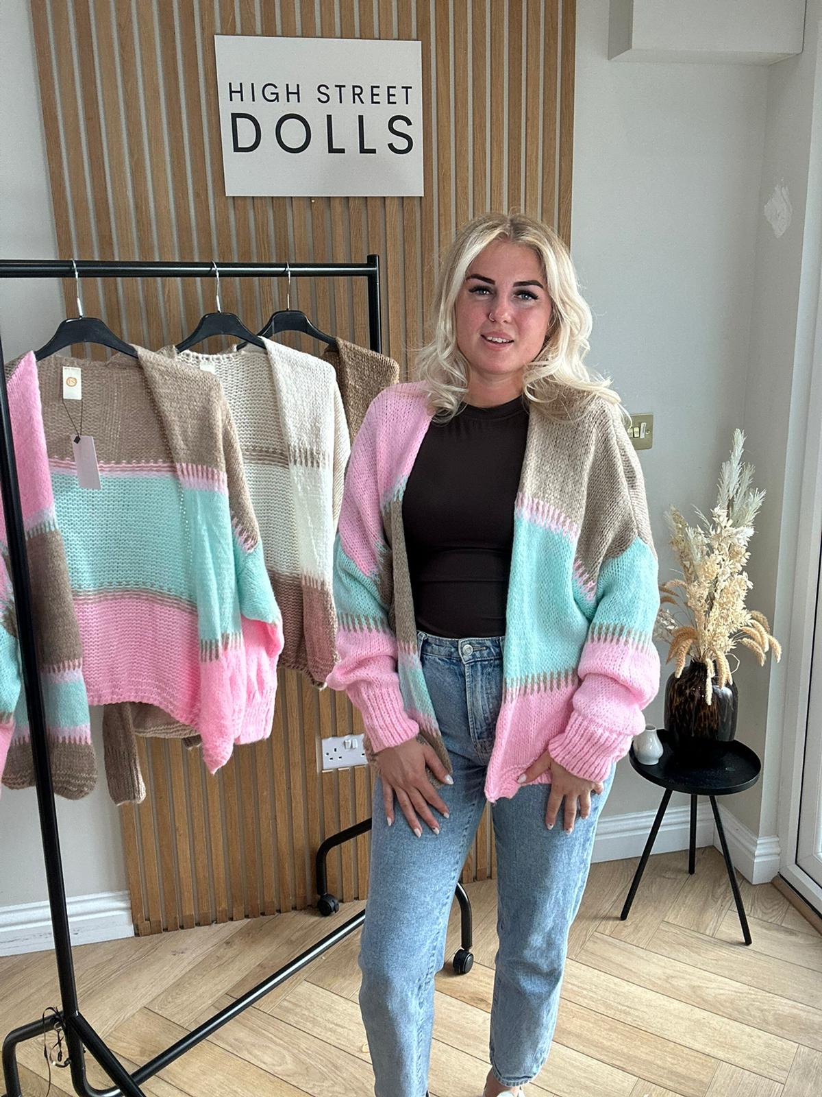 Cecilia Patchwork Knitted Cardigan