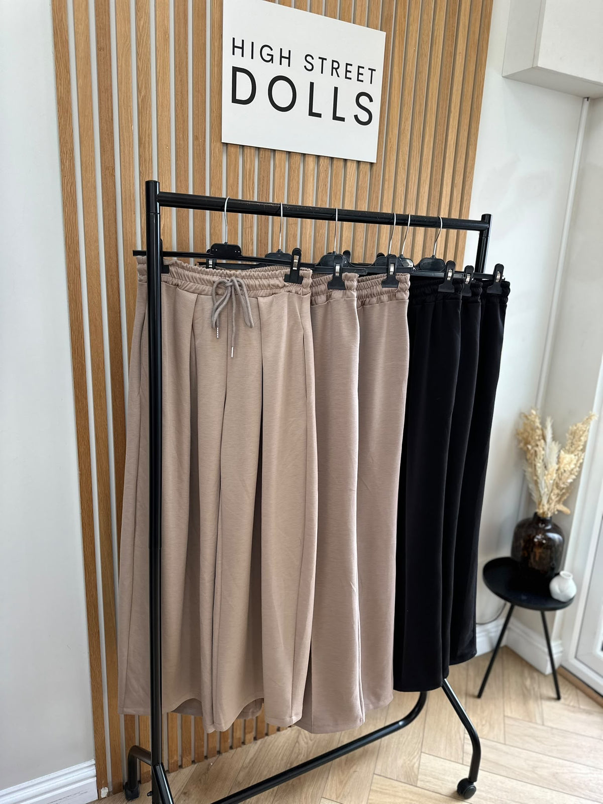 Evie Women’s Wide Leg Trousers Joggers with Drawstring Waist – Autumn Winter