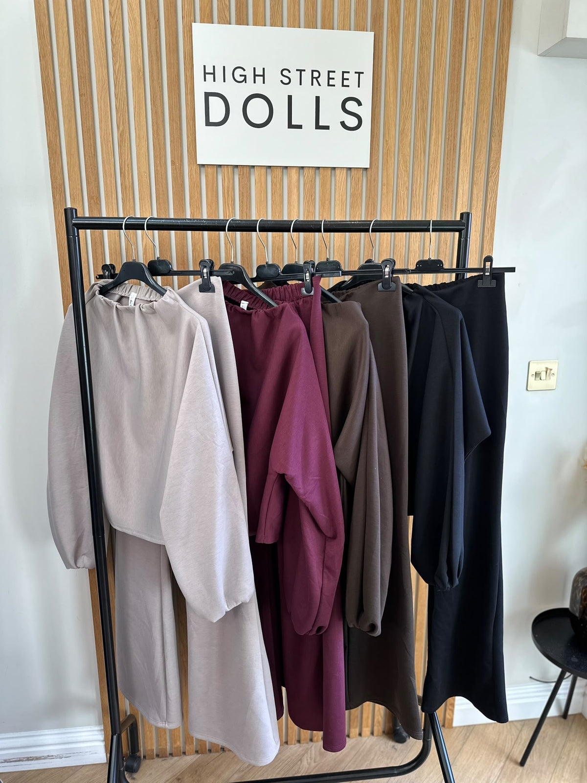 Rosalie High Neck Top & High Waisted Trouser Co-Ord Set Women’s Loungewear Autumn Winter