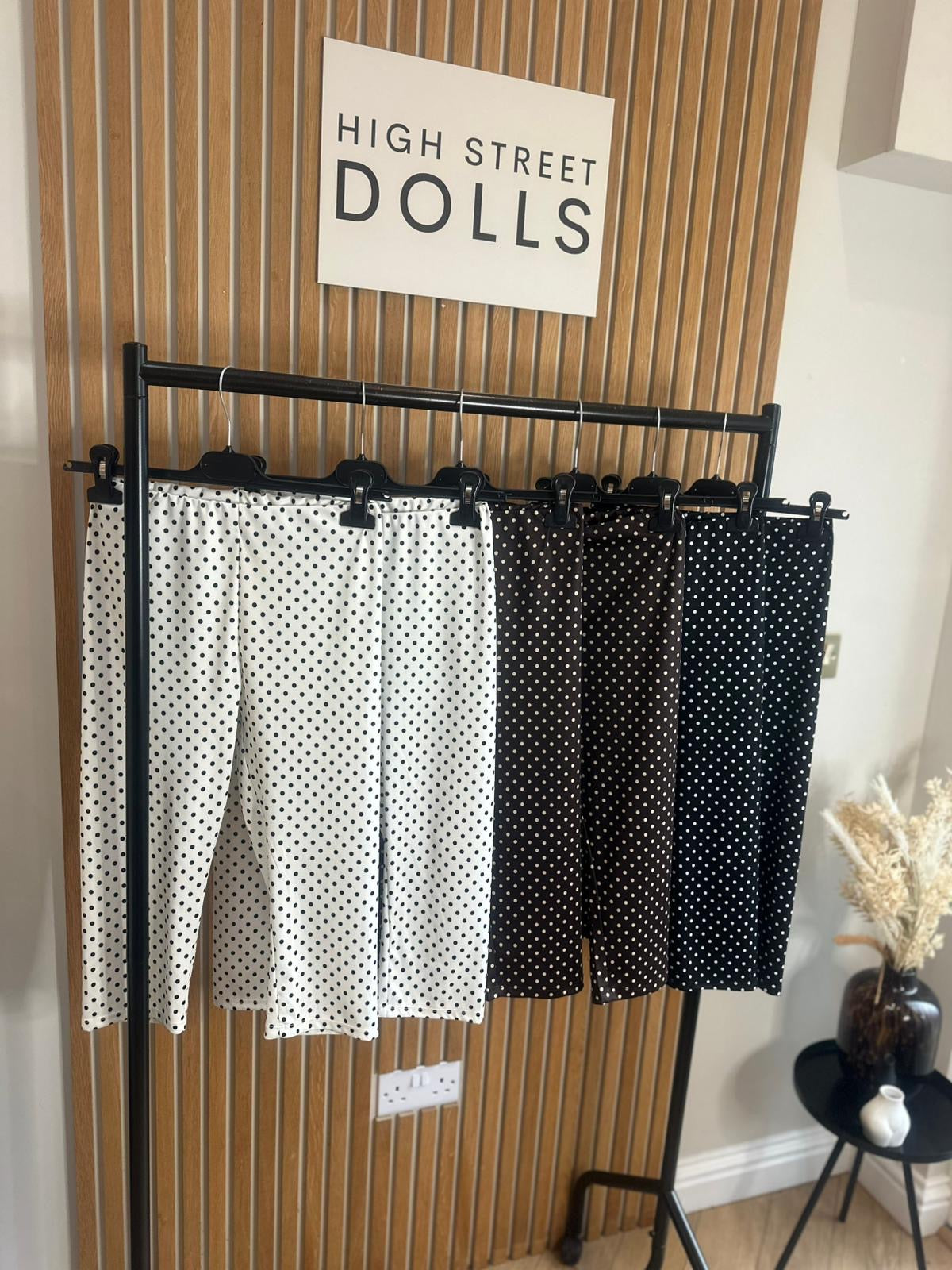 Fiona 3 Quarter Leggings  Leggings Trousers Summer Spring Polka Dot Print Trending Viral