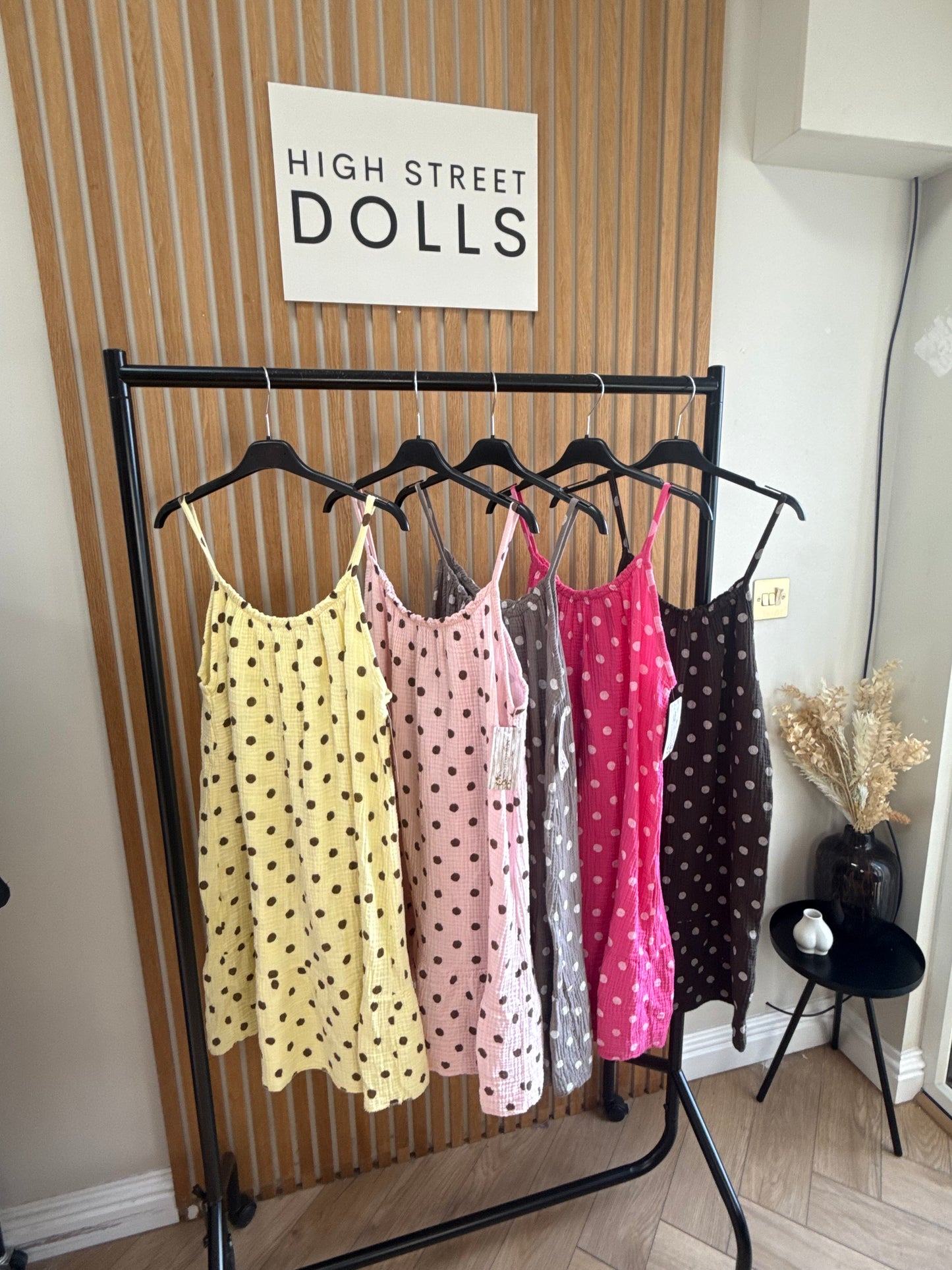 Pippa Ruffle Dress Polka Dot Print Summer Holiday Short Dress