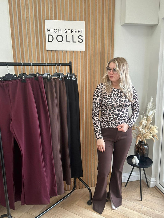 Camilla Flare Trousers Fitted Leggings joggers Autumn Winter