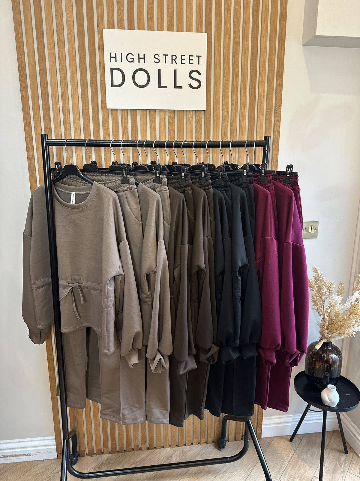 Millie Lounge Set Oversized Peplum Top & Tapered Trousers Two-Piece Loungewear Tracksuit Co-Ord Autumn Winter