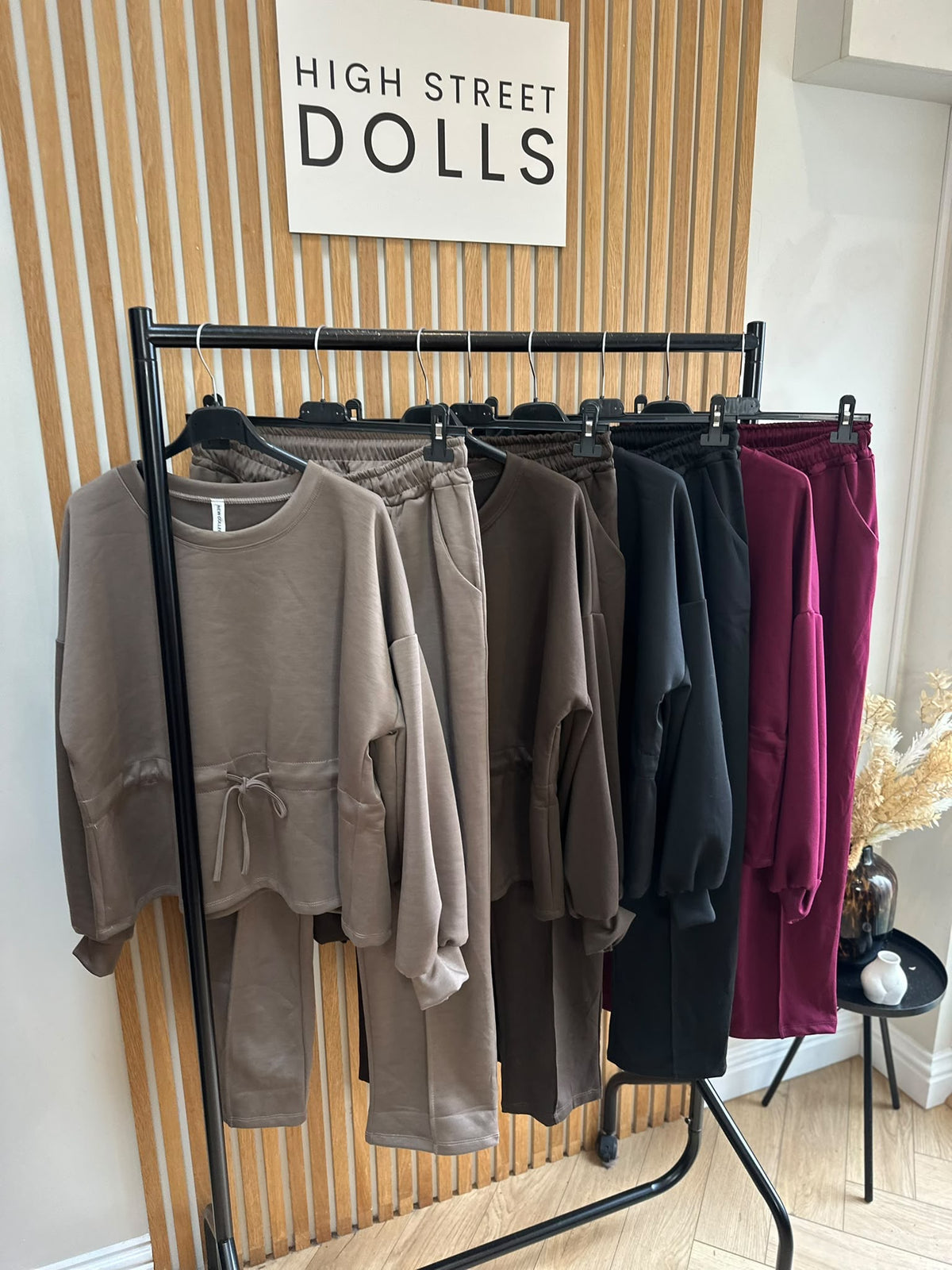 Millie Lounge Set Oversized Peplum Top & Tapered Trousers Two-Piece Loungewear Tracksuit Co-Ord Autumn Winter
