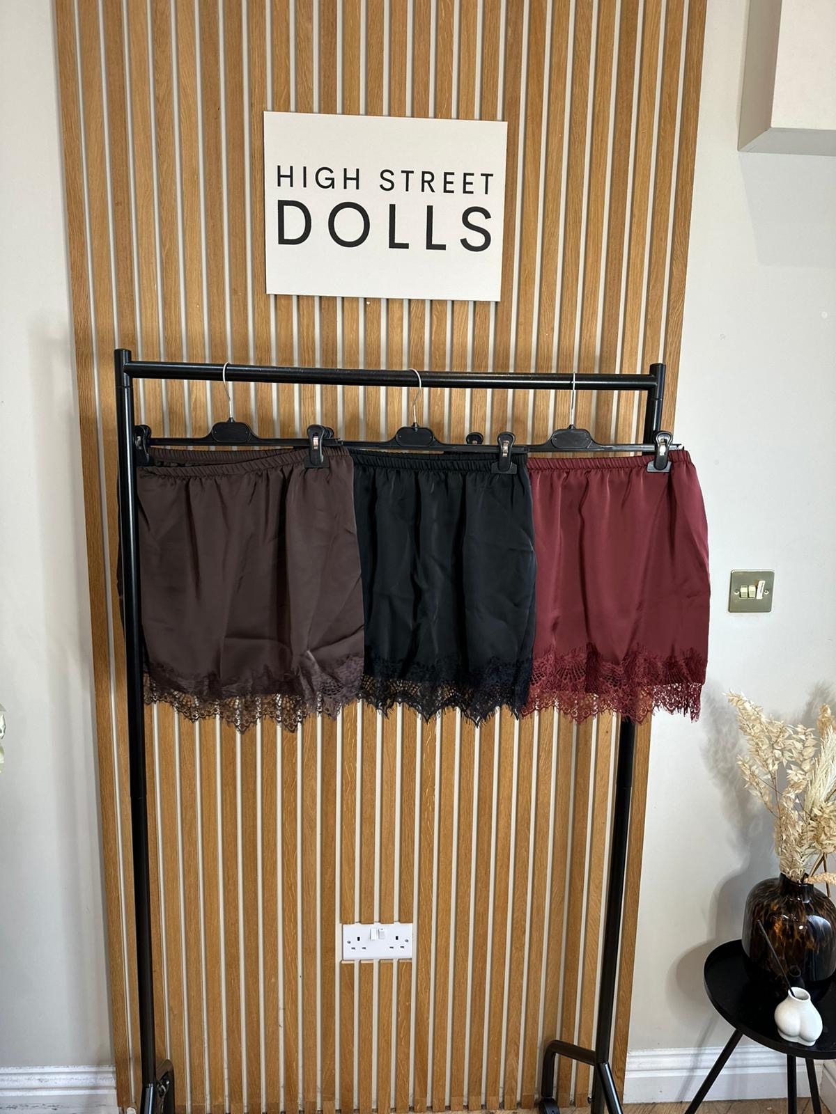 Adele Mini Skirt Lace Details  Autumn Winter Festive Christmas