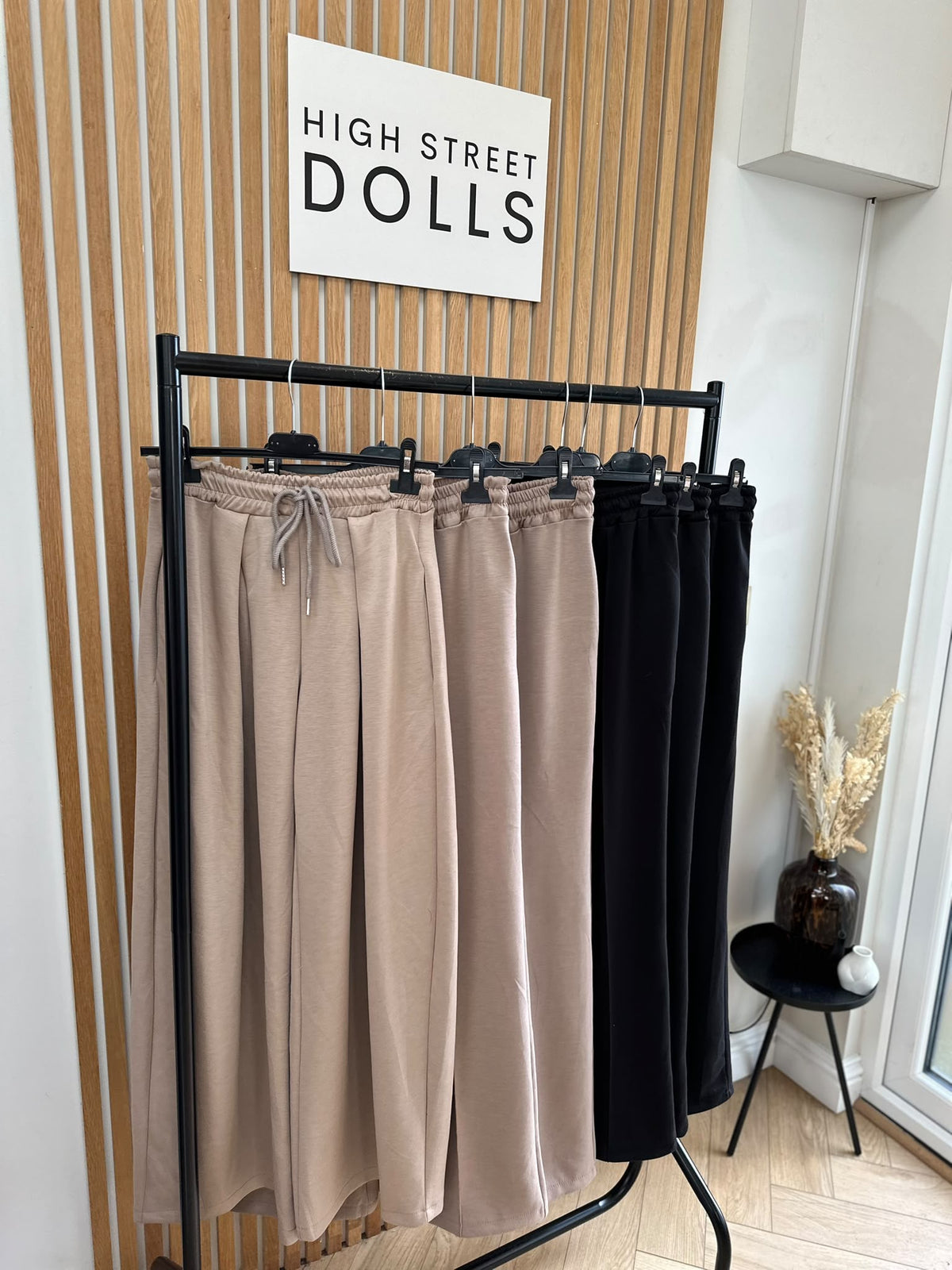 Evie Women’s Wide Leg Trousers Joggers with Drawstring Waist – Autumn Winter