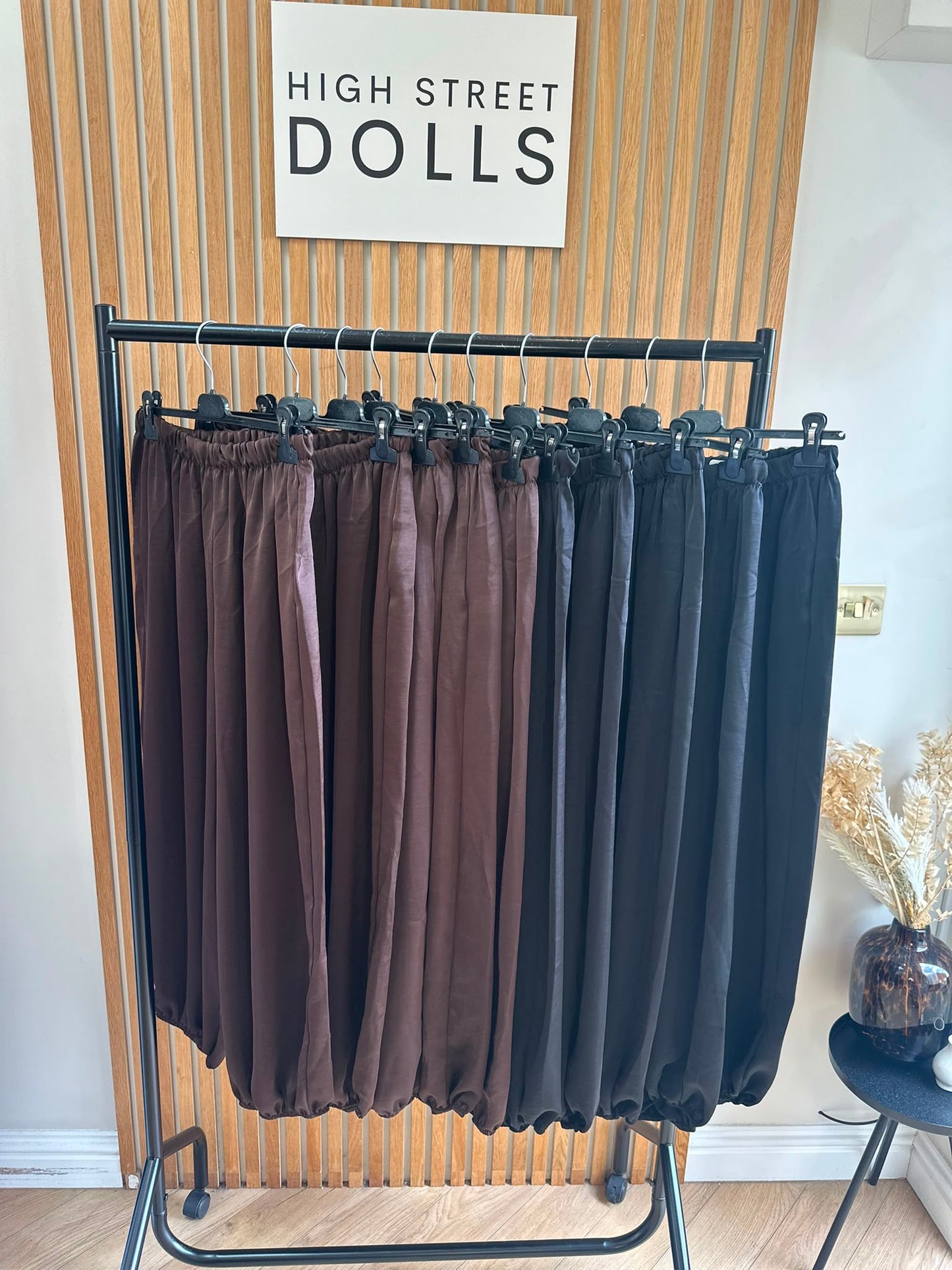 Freya Harem Trousers Women’s Satin Lightweight Boho Style Autumn Fashion Soft Silky Fabric