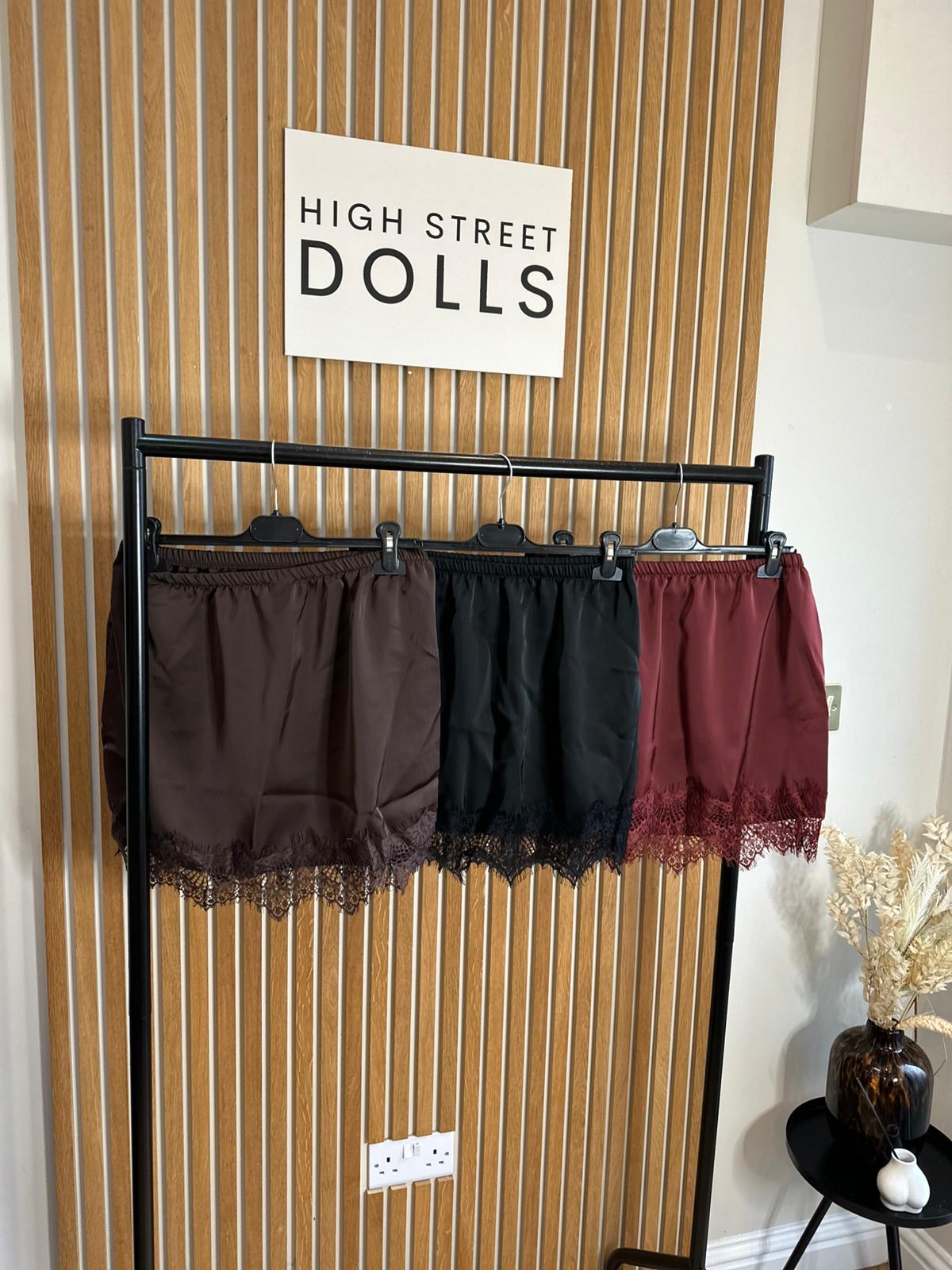 Adele Mini Skirt Lace Details  Autumn Winter Festive Christmas