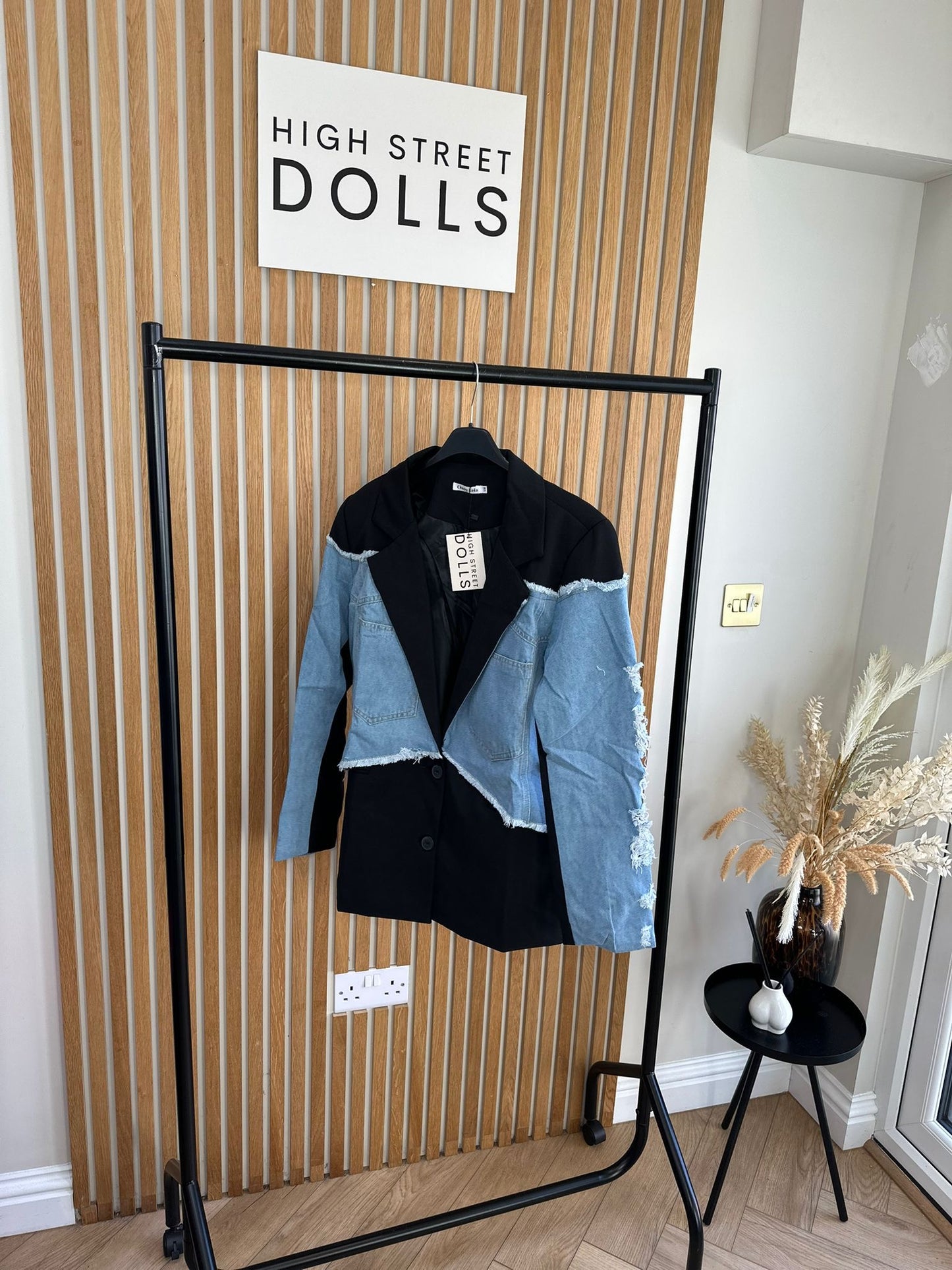 Callie Blazer Denim Sleeves Women’s Jacket