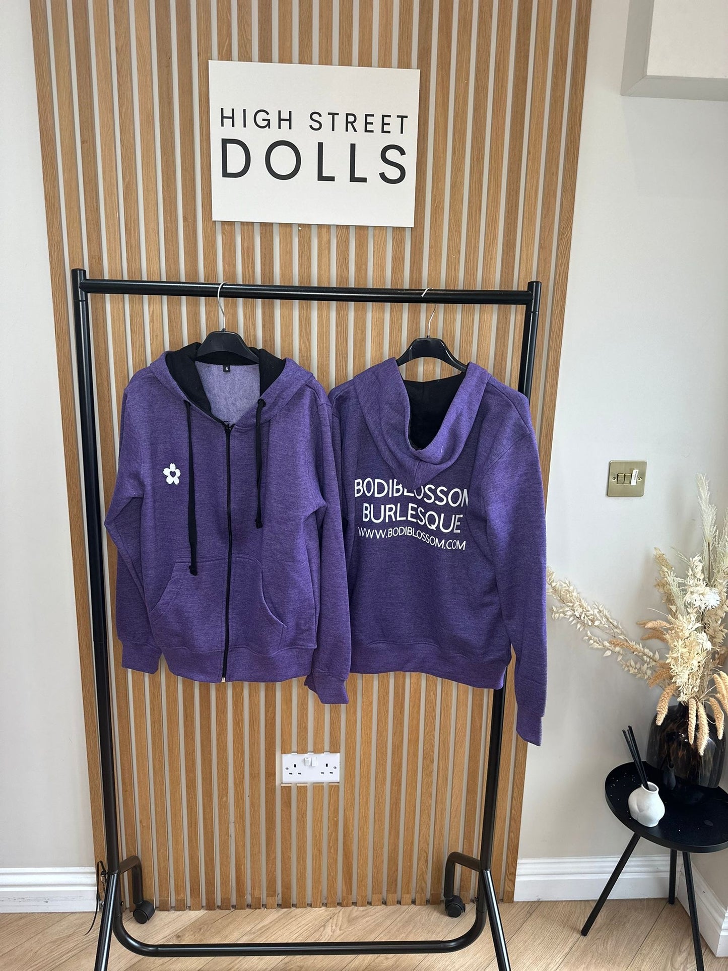 BodiBlossom Purple Zip up Hoodie Dancewear